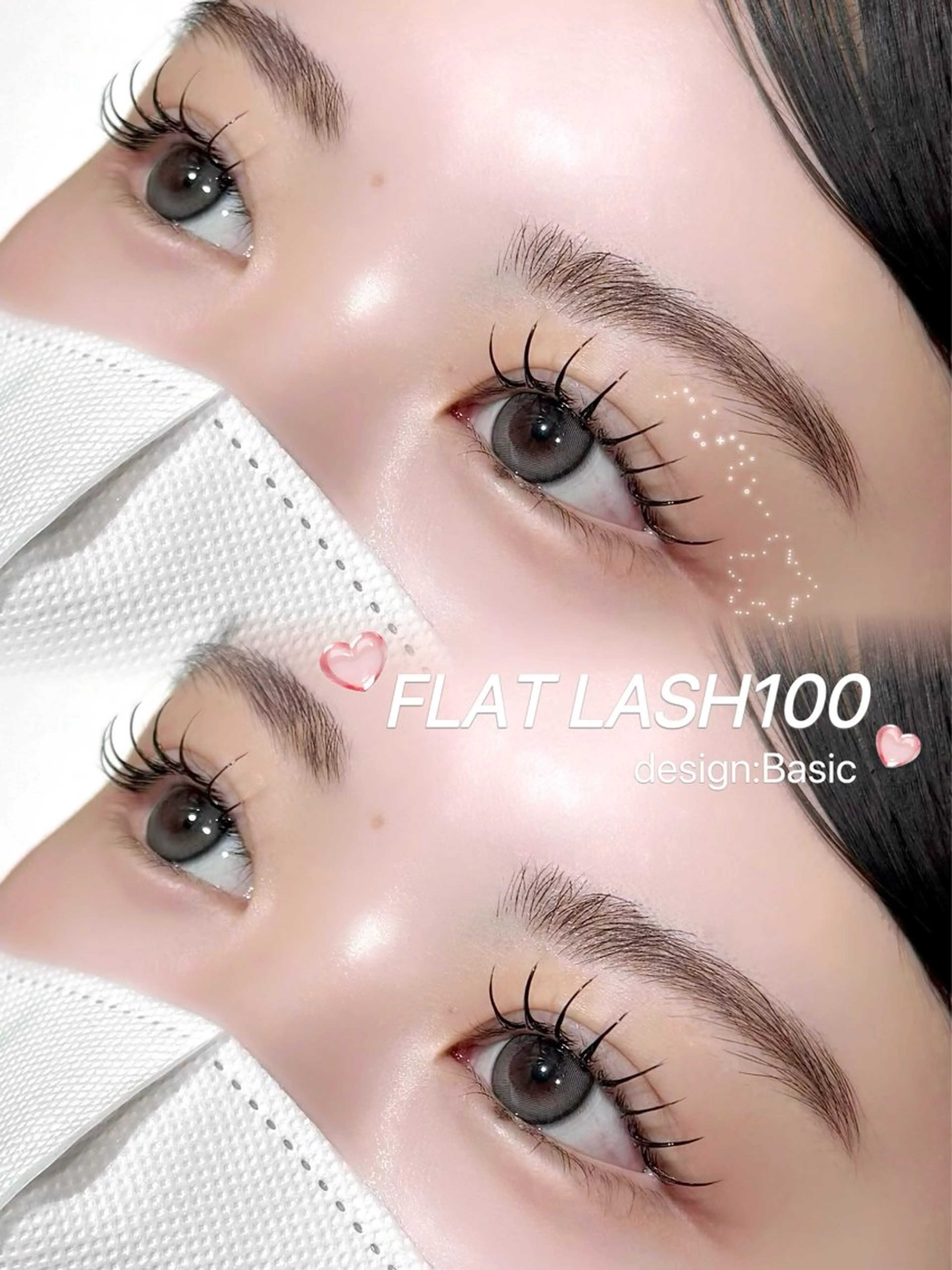 マツエク・マツパ フラットラッシュ CreBiA🫧 yuhiのマツエク・マツパデザイン