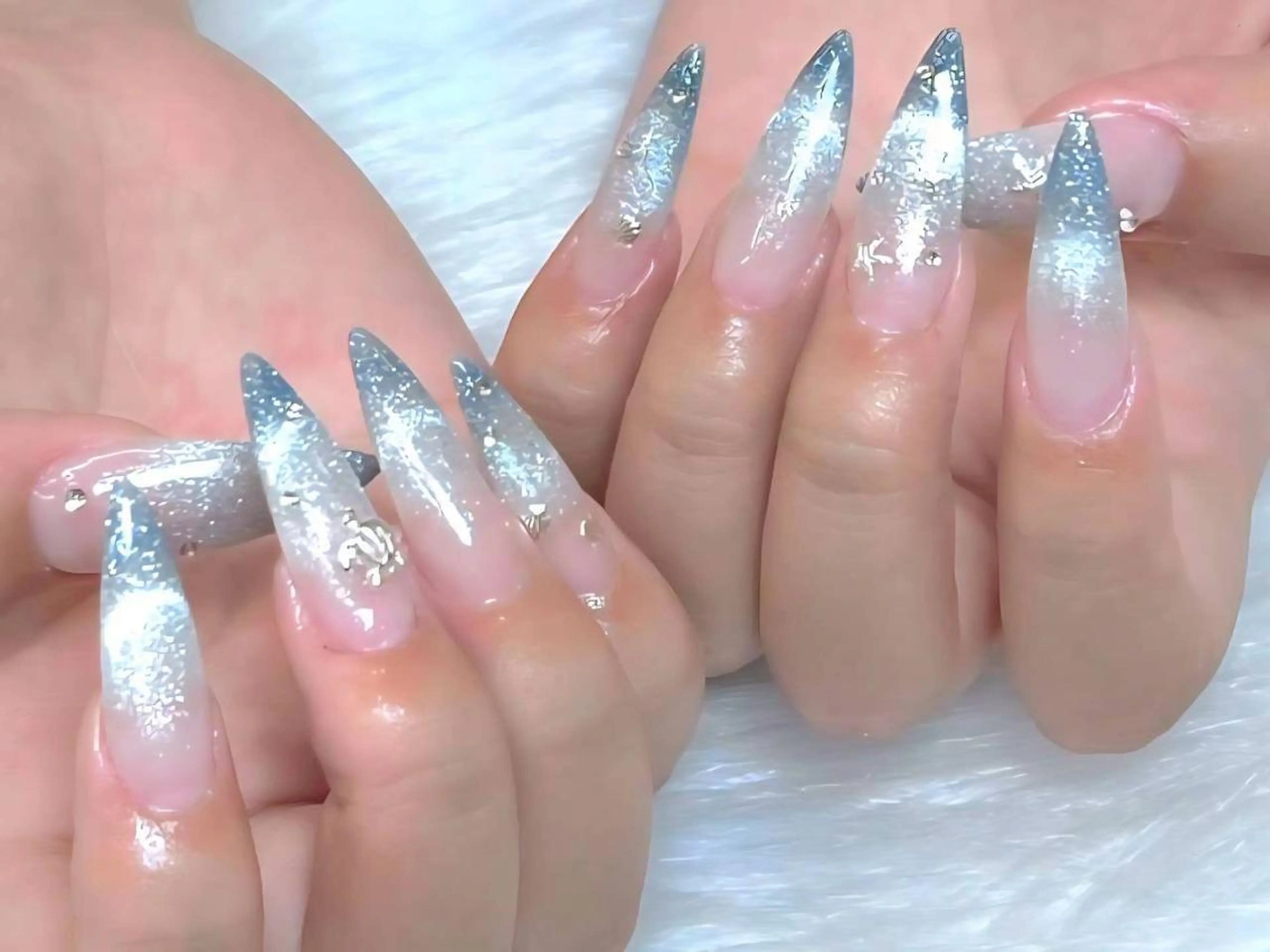 ネイル ジェルネイル マグネットネイル 持ち込み オフィスネイル パラジェル ハンドネイル Nails by AN.*✧のネイルデザイン