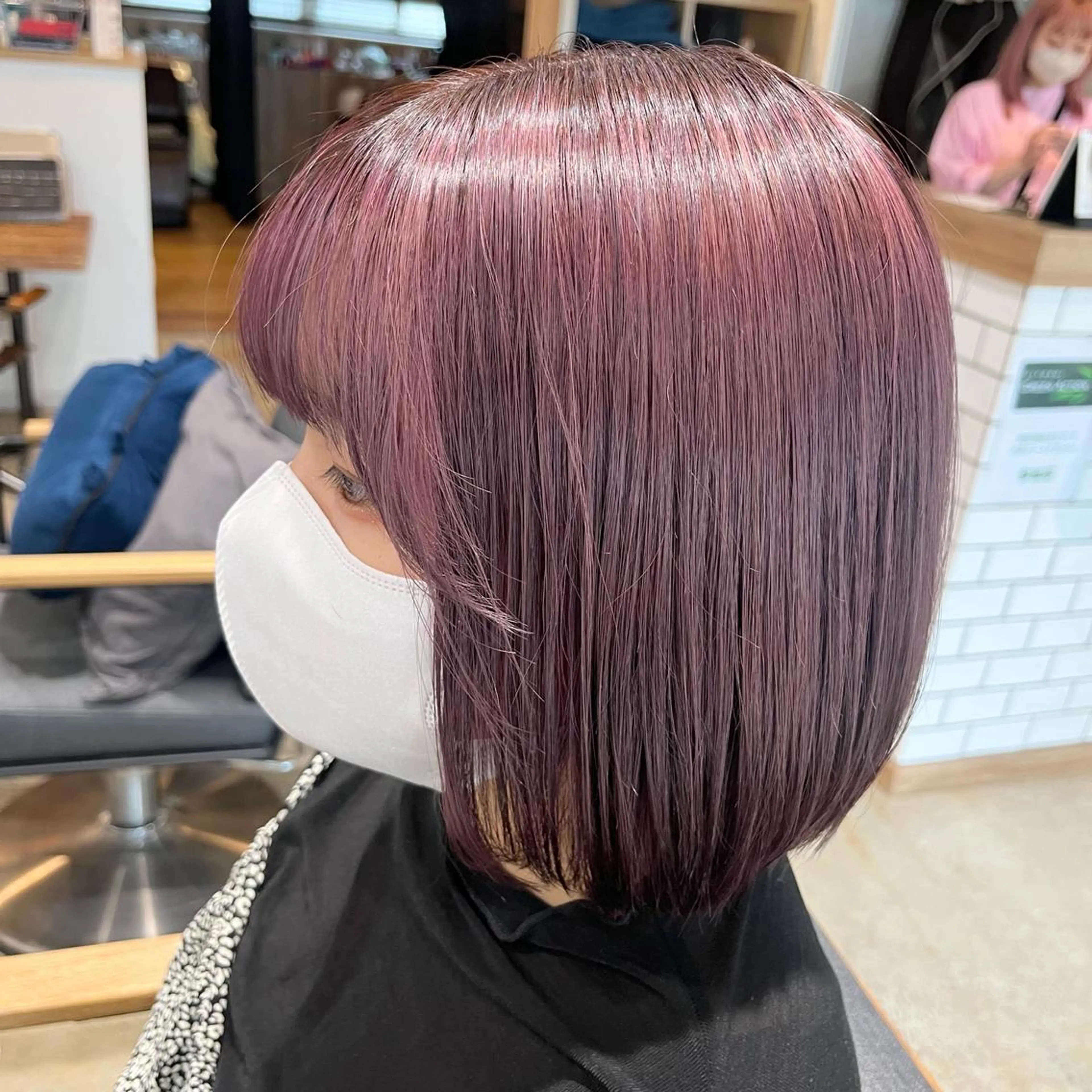 ショート カラー グレージュ ピンクカラー ボブ 🌷レイヤーカット/ フルキシオリ🌷のヘアスタイル