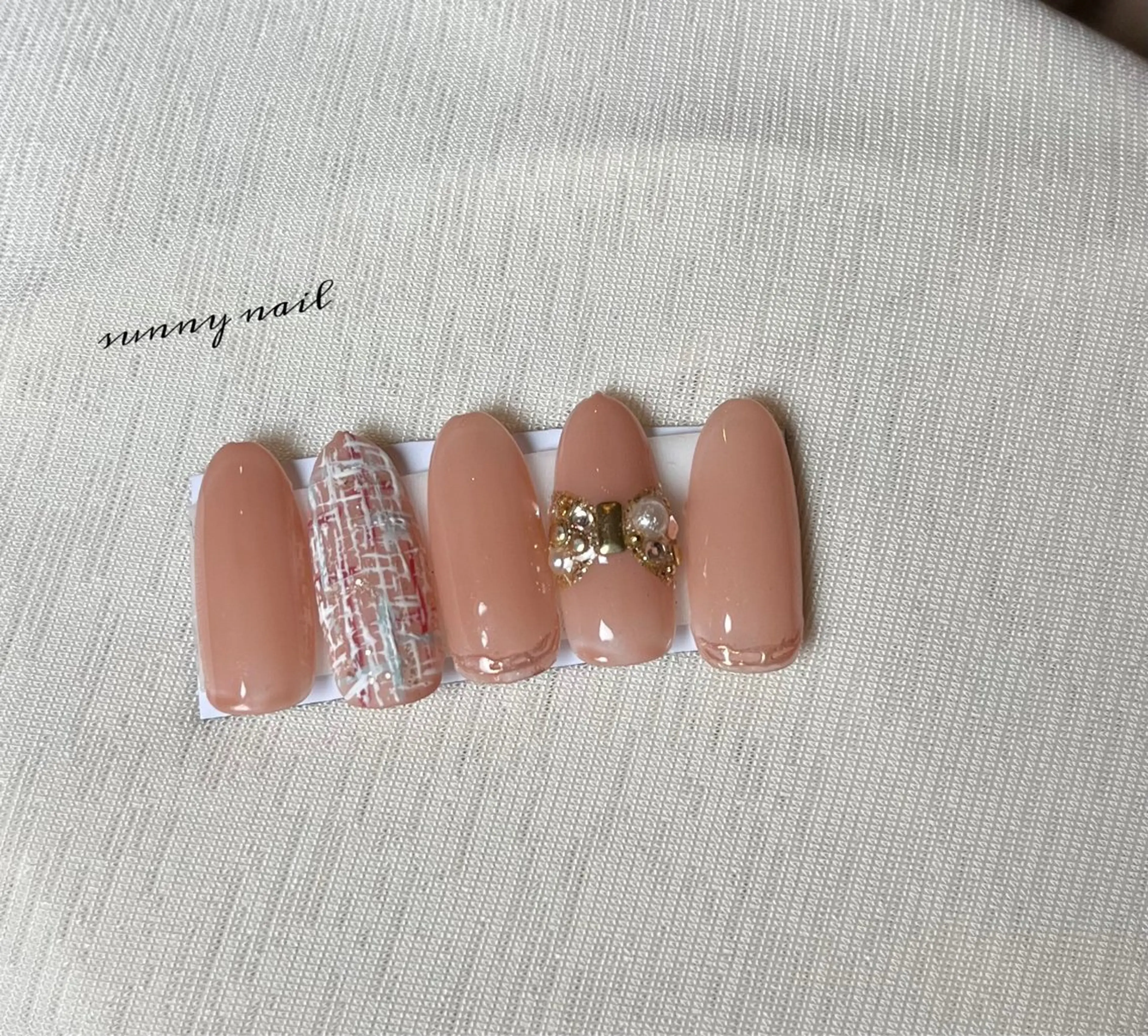 ネイル ツイードネイル sunny nailのネイルデザイン