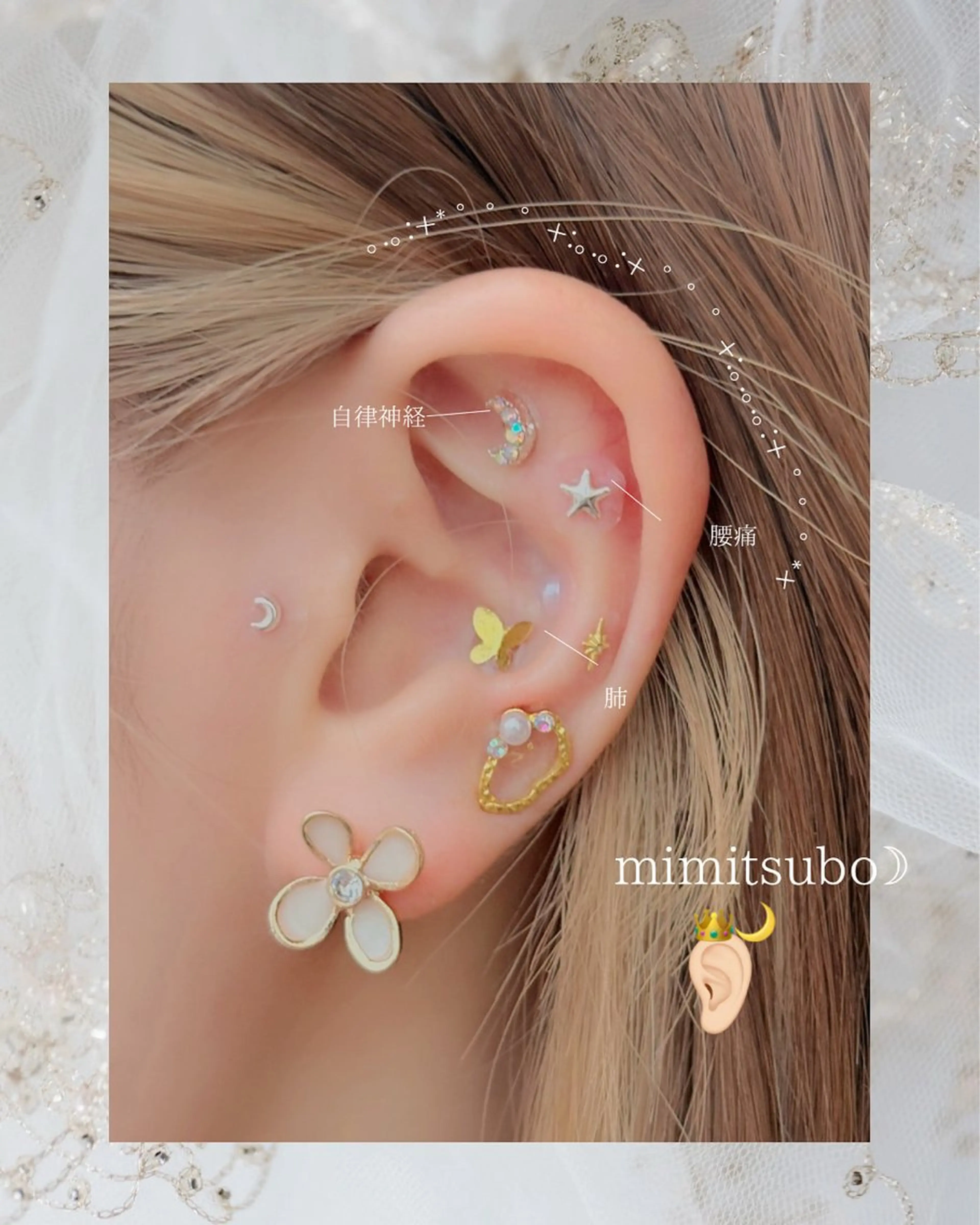 メンズ キッズ 耳つぼジュエリー🌙 Moon*のエステ・リラクイメージ
