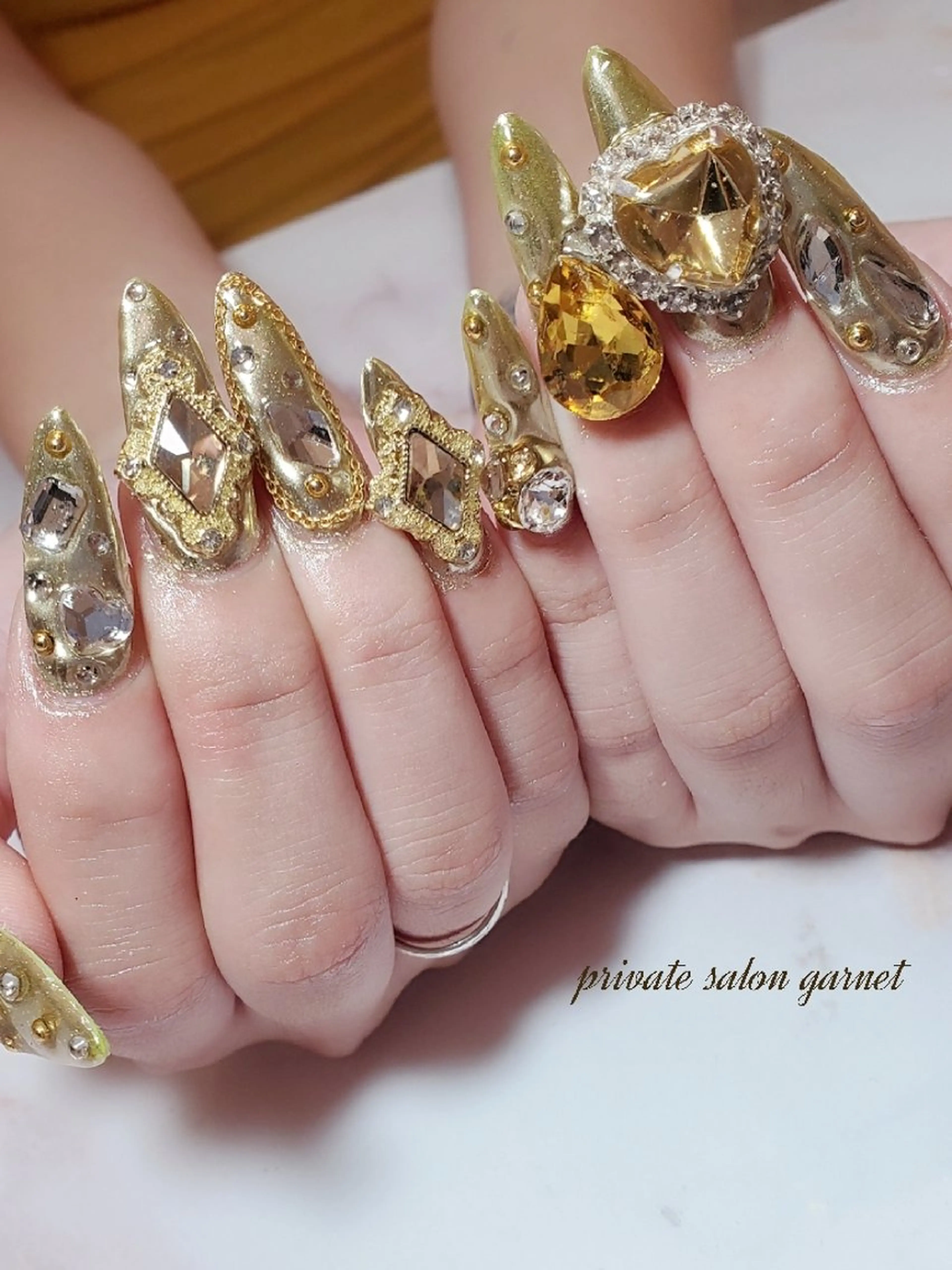 ネイル アートネイル ハンドネイル Garnet nailのネイルデザイン