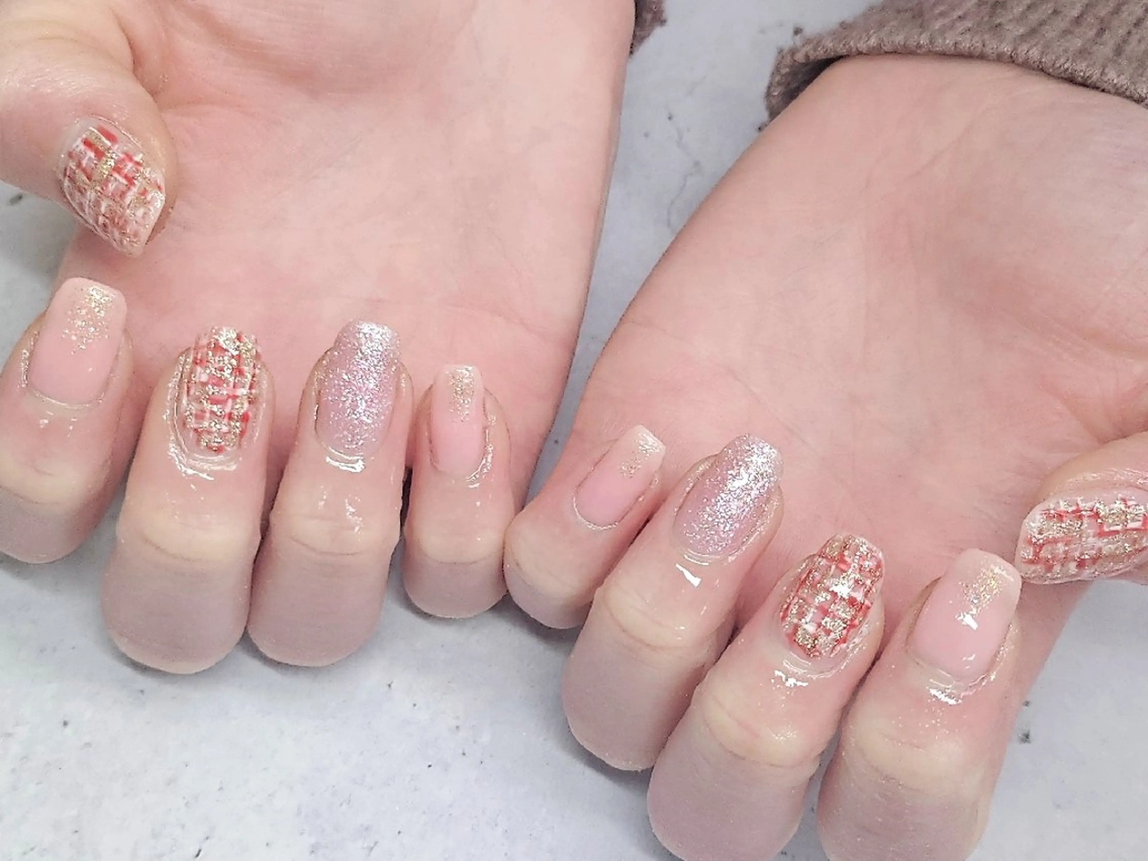 ネイル ツイードネイル NailSalon LuireYUUNAのネイルデザイン