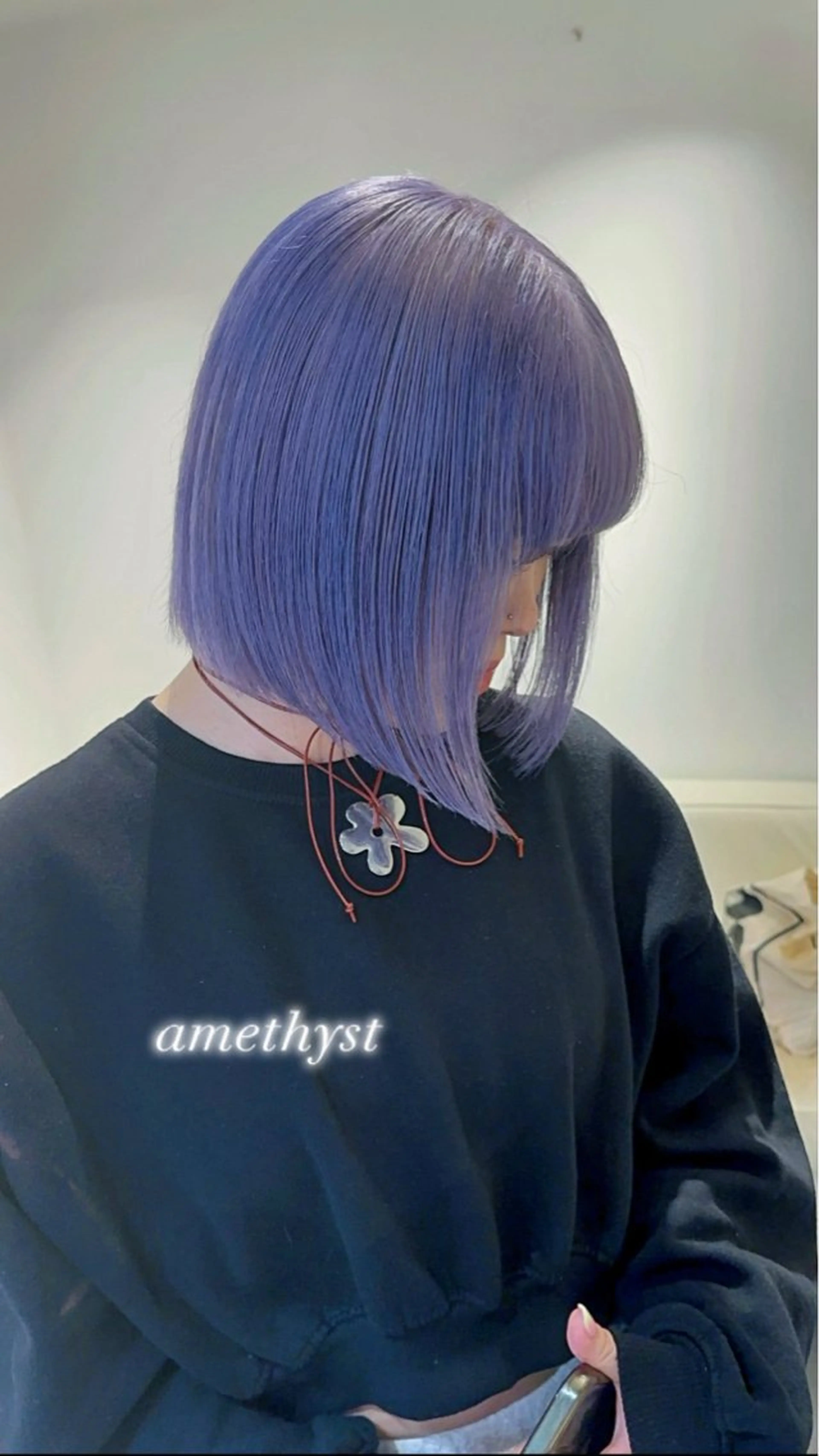 セミロング カラー ブリーチ ケアブリーチ ダブルカラー ハイトーンカラー ラベンダーカラー ヒロミ/ミルクティー /ブロンド/ピンクのヘアスタイル