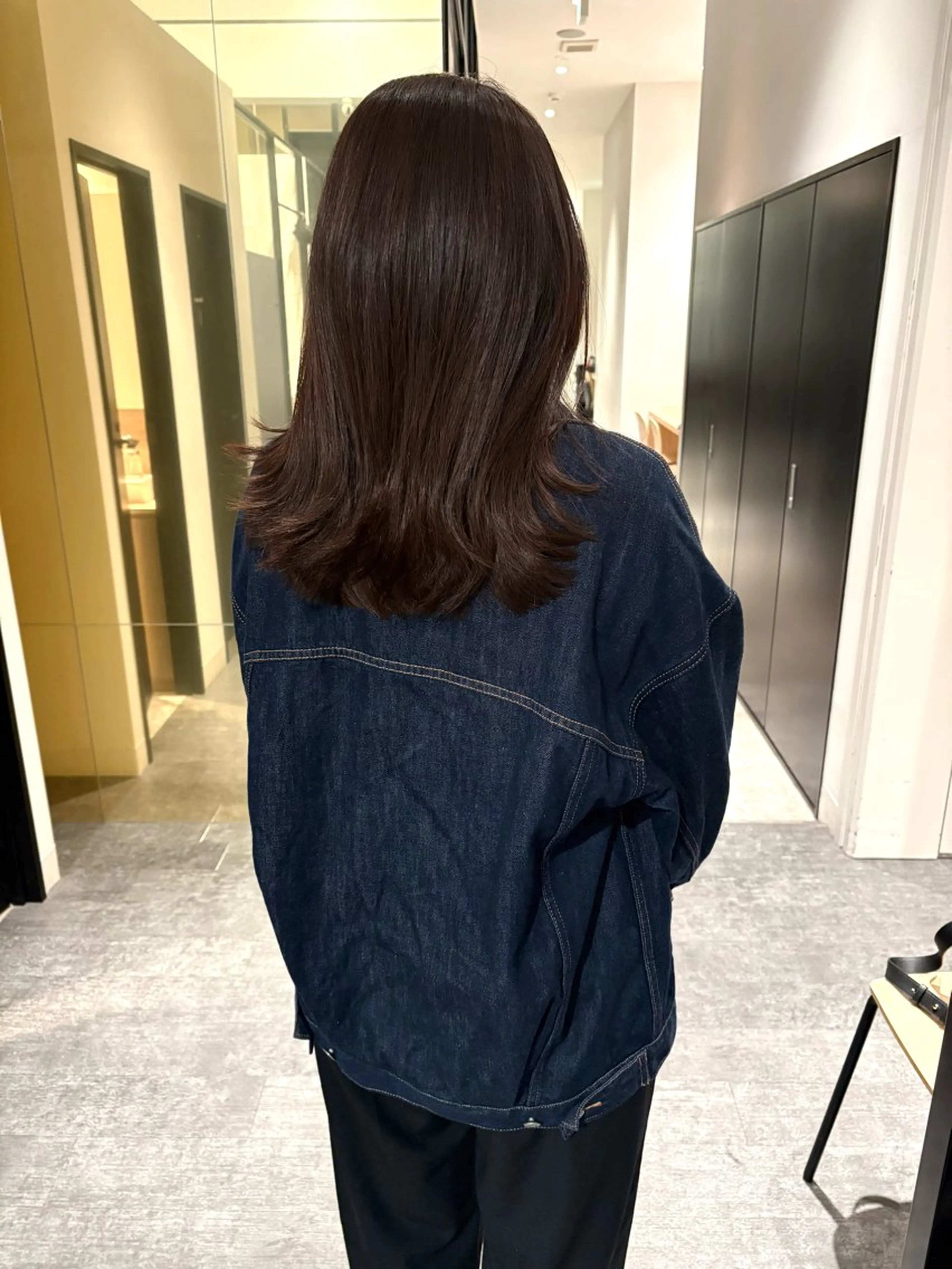 セミロング カラー カット ヘアカラー mao ｜ 柔らか艶カラー🫧のヘアスタイル