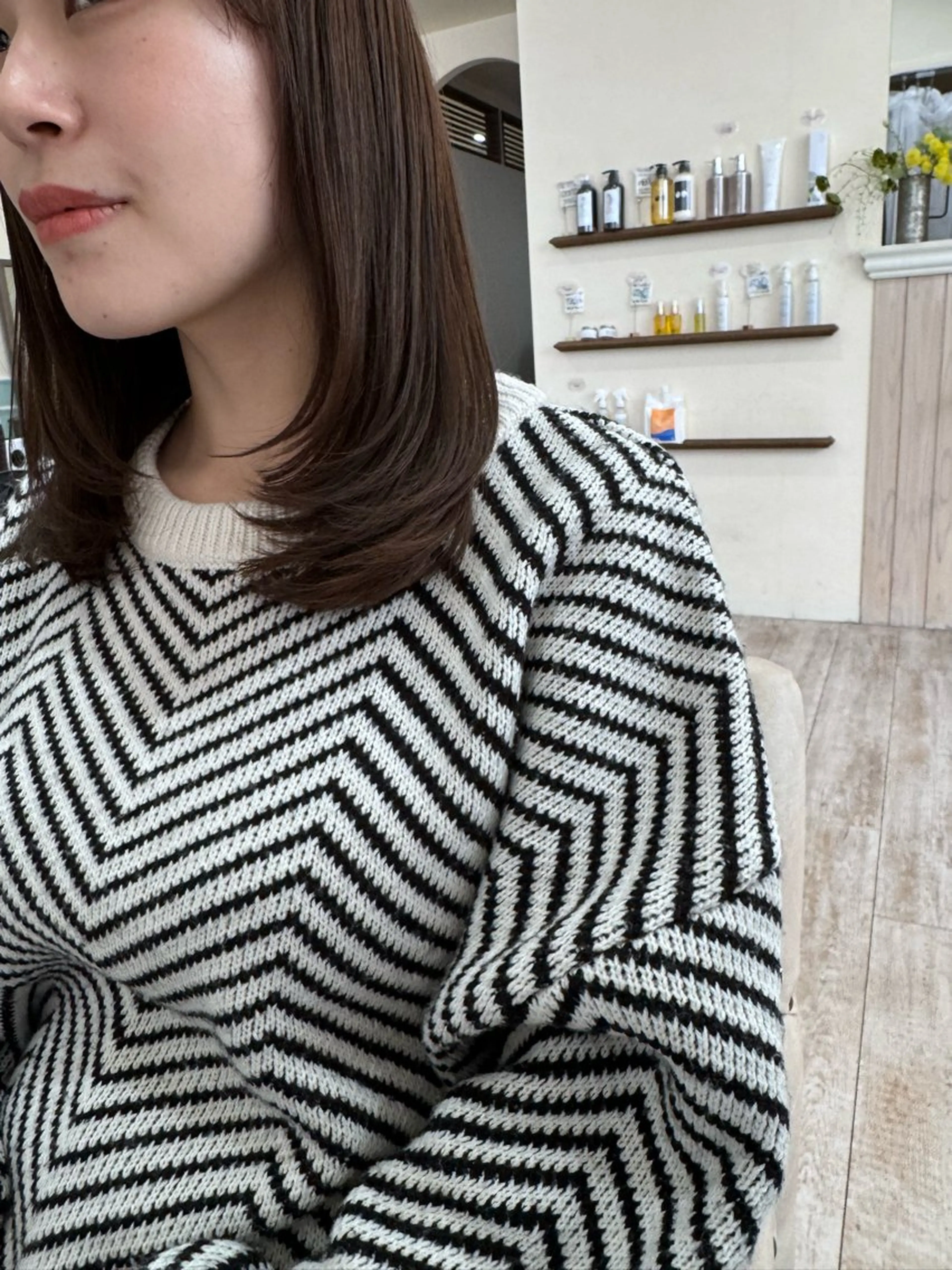 セミロング カラー ヘアアレンジ 髪質改善 レイヤーカット カット ヘアカラー トリートメント 新越谷noble店長 松本拓也▶◀*.のヘアスタイル