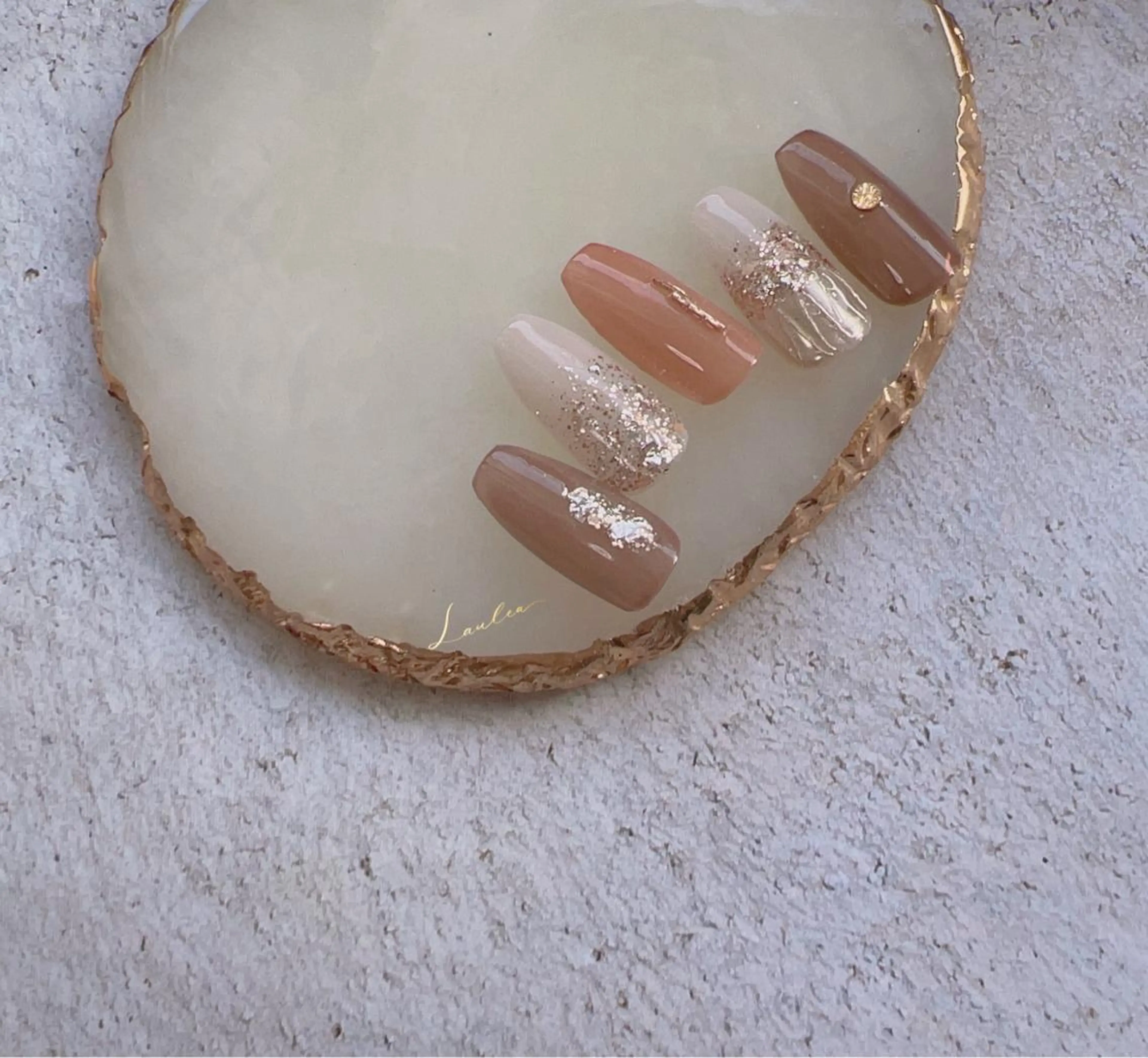 ネイル フットネイル 韓国ネイル ハンドネイル nail salon Lauleaのネイルデザイン