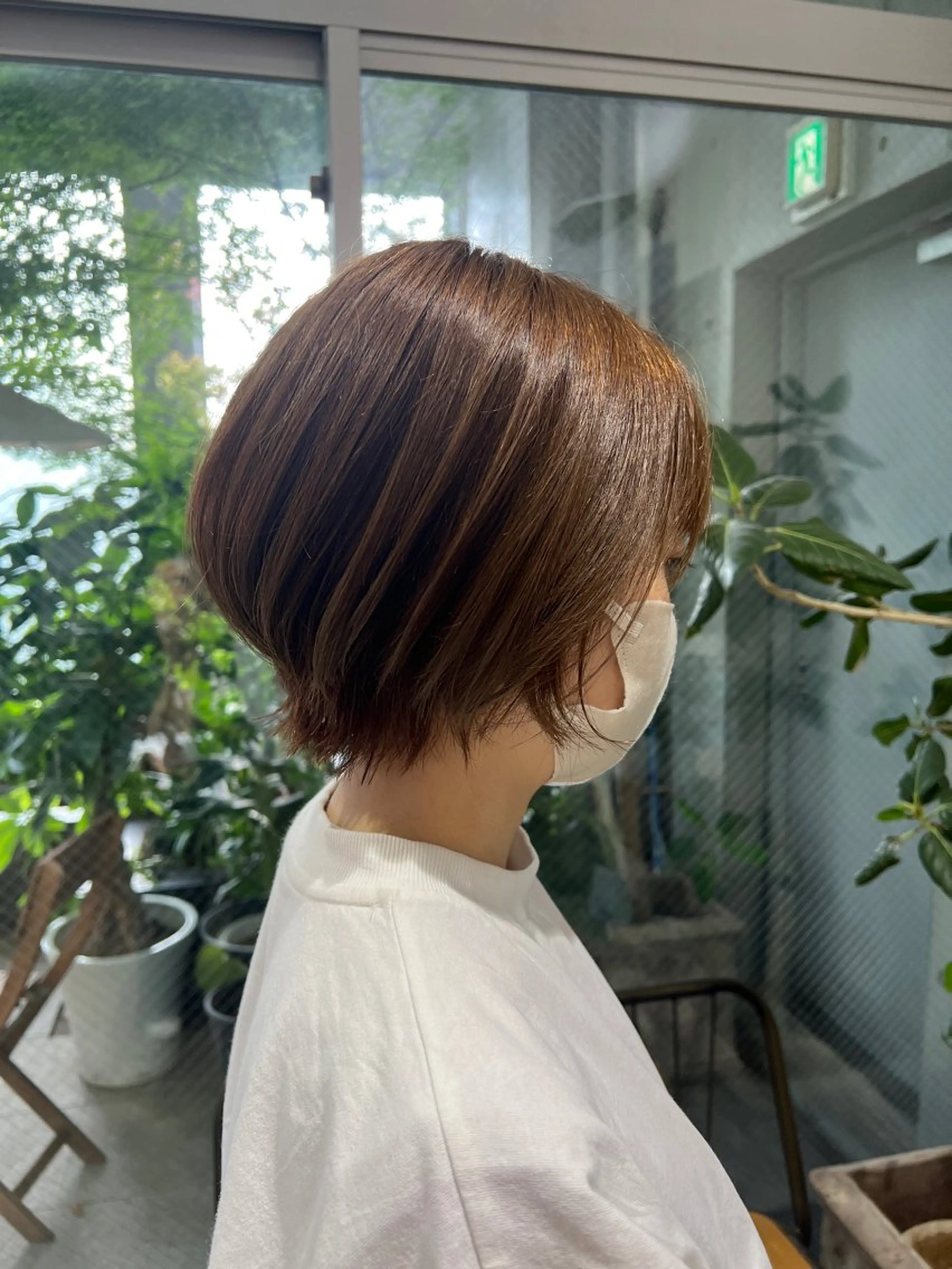 ショート カラー 顔周りカット ショートヘア 🌷ショートレイヤー ヘッドスパ🌷鈴木のヘアスタイル
