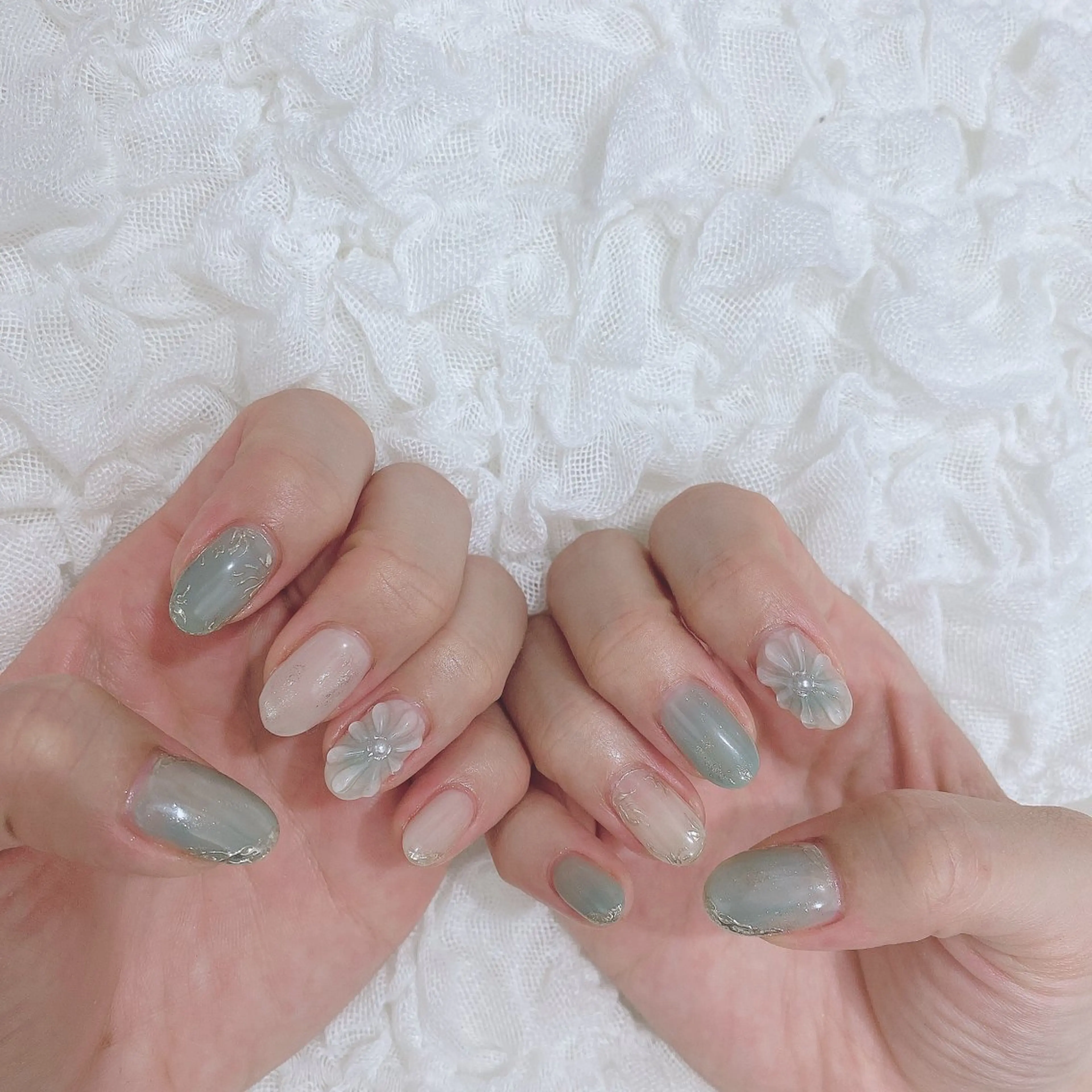 ネイル ミラーネイル ハンドネイル SOL NAILのネイルデザイン