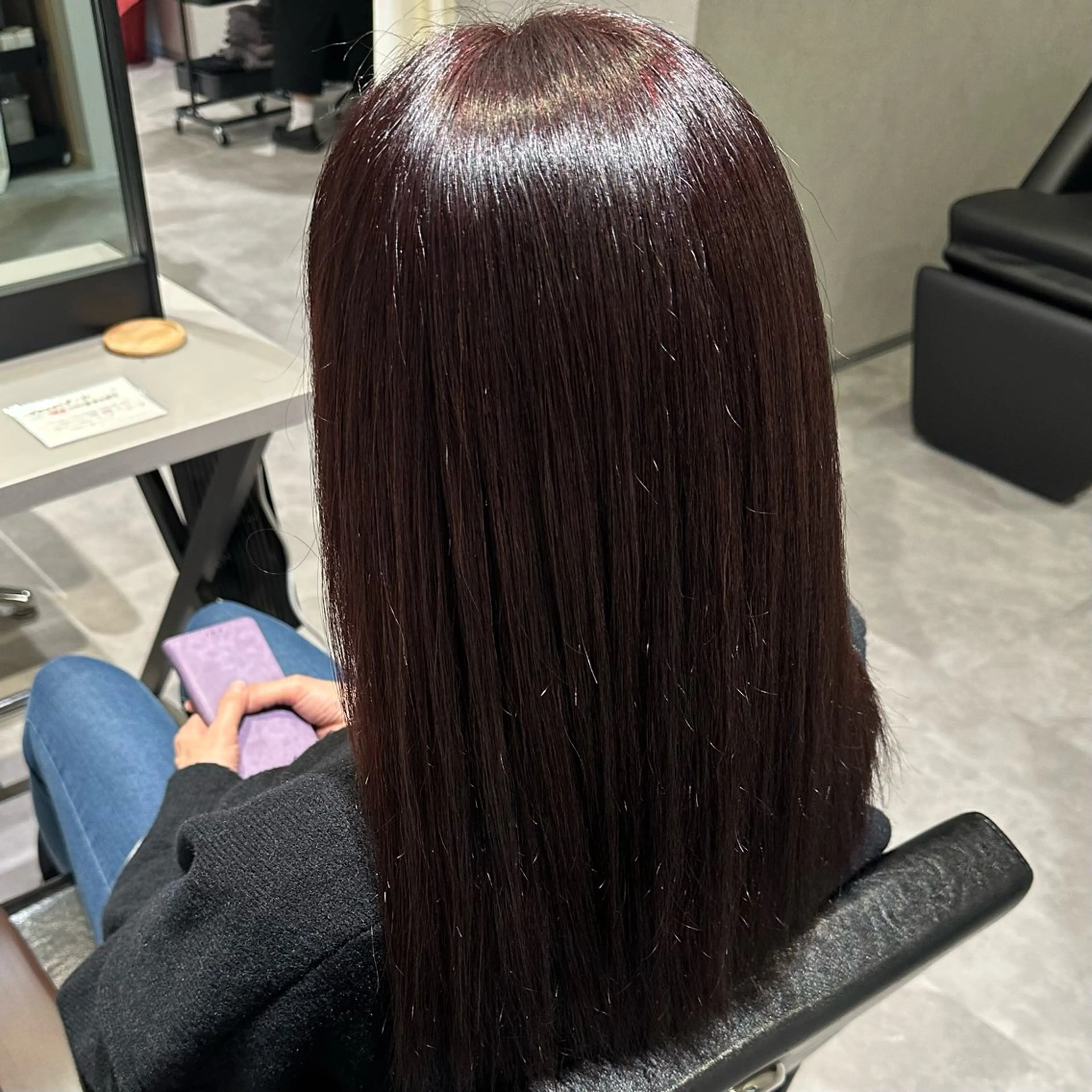 ロング カラー ヘアカラー トリートメント MIRUKA/ 暖色カラー/ベージュのヘアスタイル