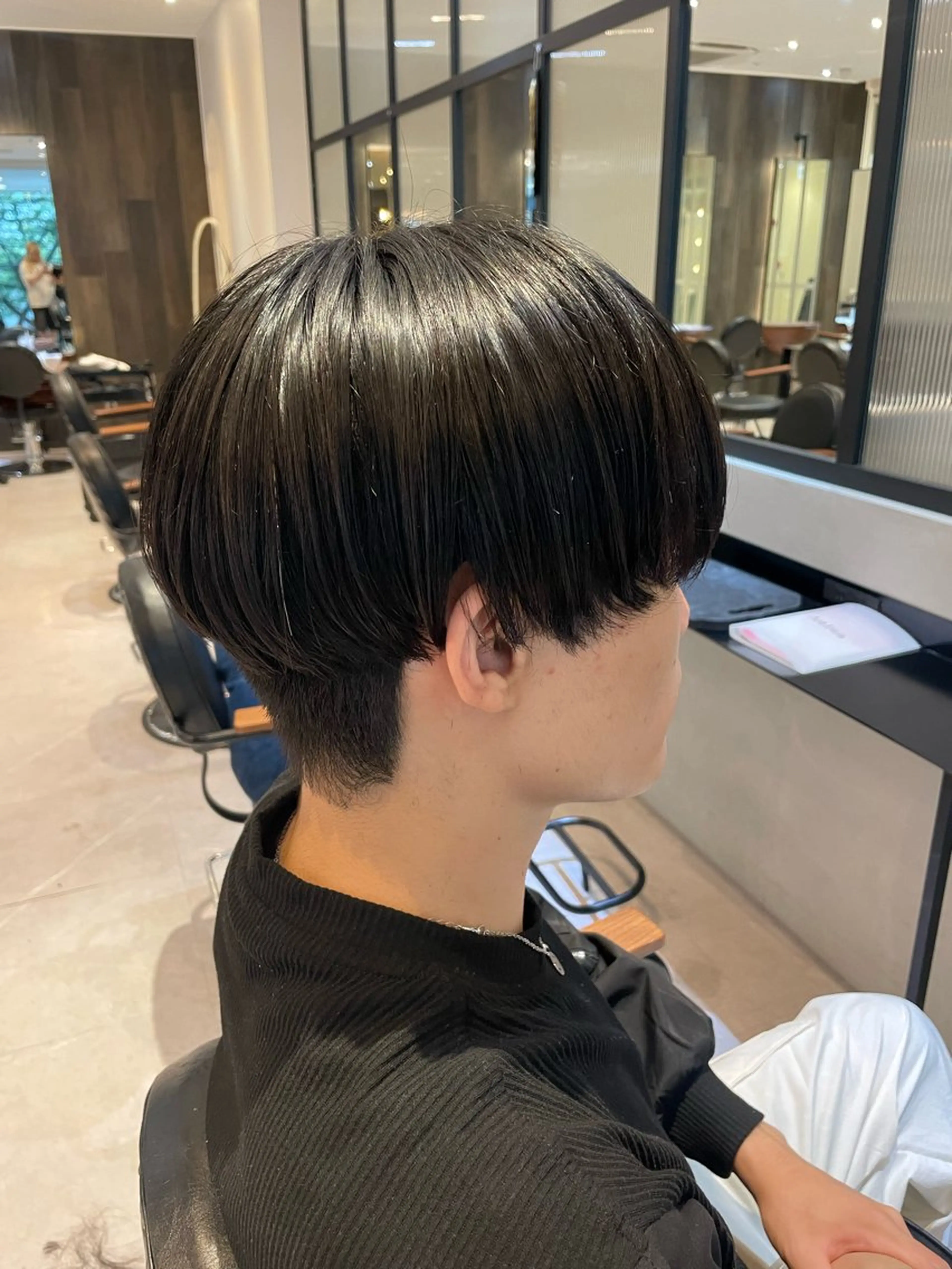 メンズ マッシュ オリーブカラー🫒/ ハッシュカット/みゆのヘアスタイル