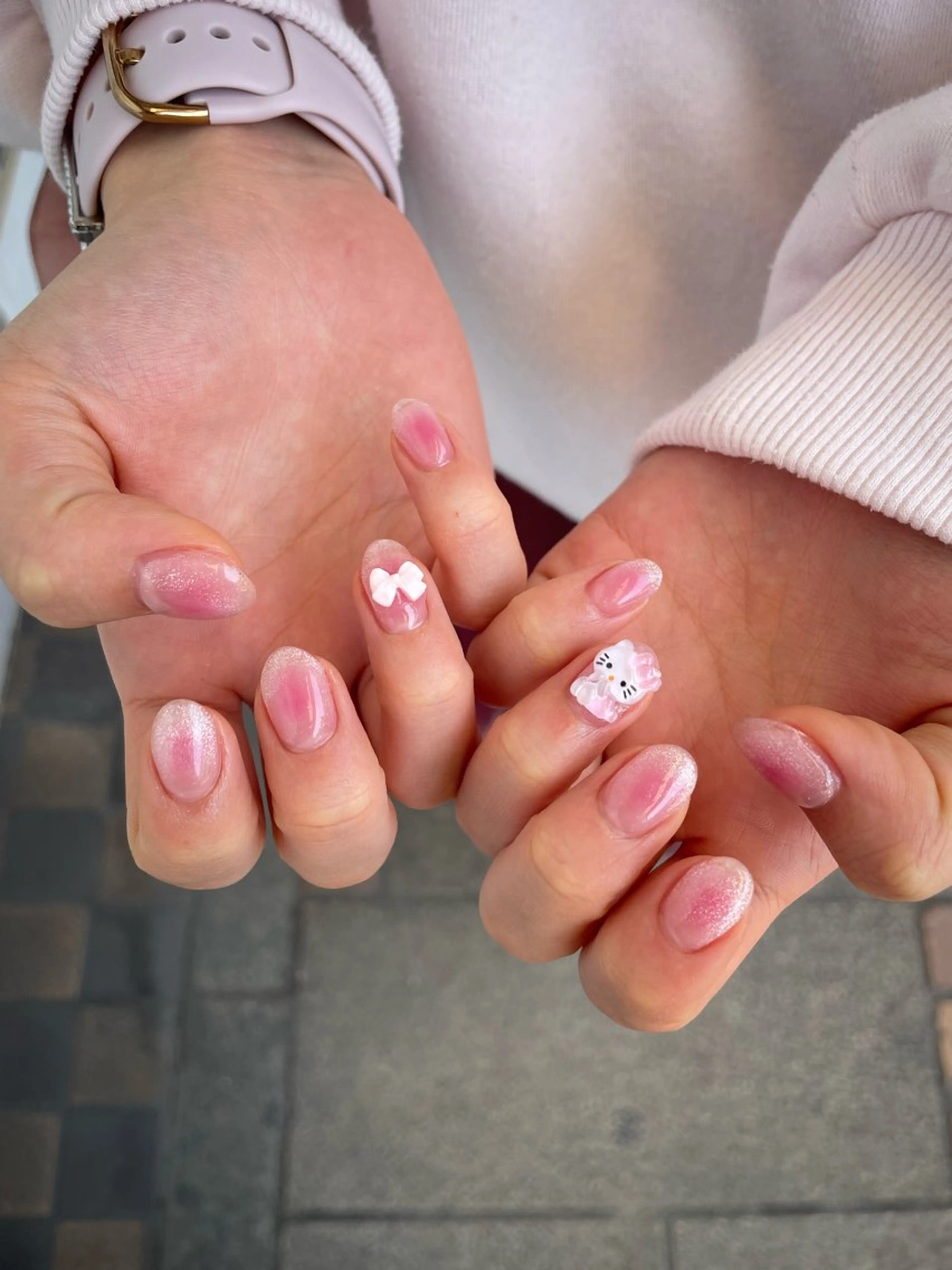 ネイル チークネイル ハンドネイル ネイリスト Kaoriのネイルデザイン