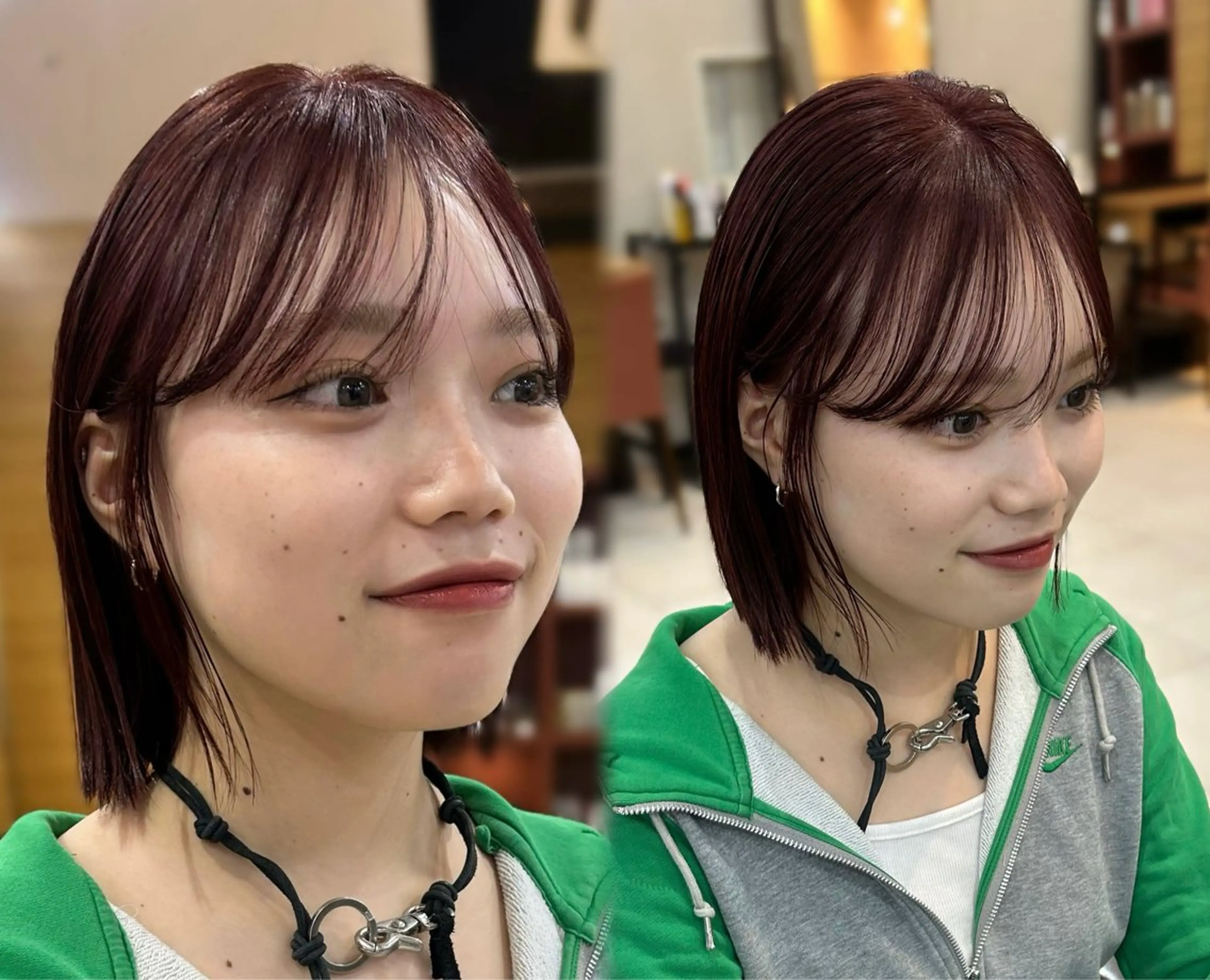 カラー ヘアカラー トリートメント 🐢ダブルカラー🐢 透明感/このかのヘアスタイル