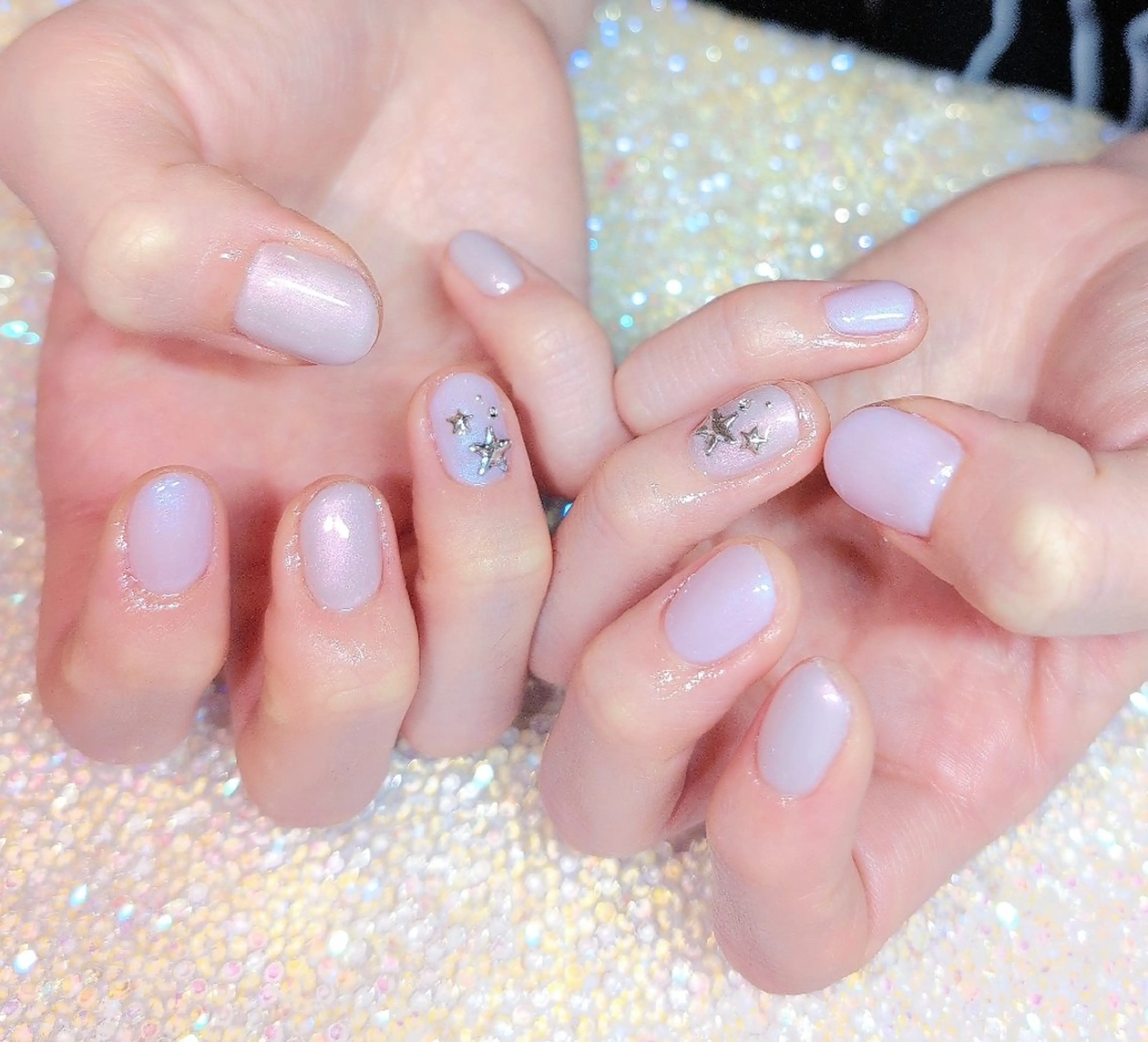 ネイル 長さ出し ジェルネイル 韓国ネイル マグネットネイル ニュアンスネイル I LOVE ME NAIL.｡.:*♡のネイルデザイン