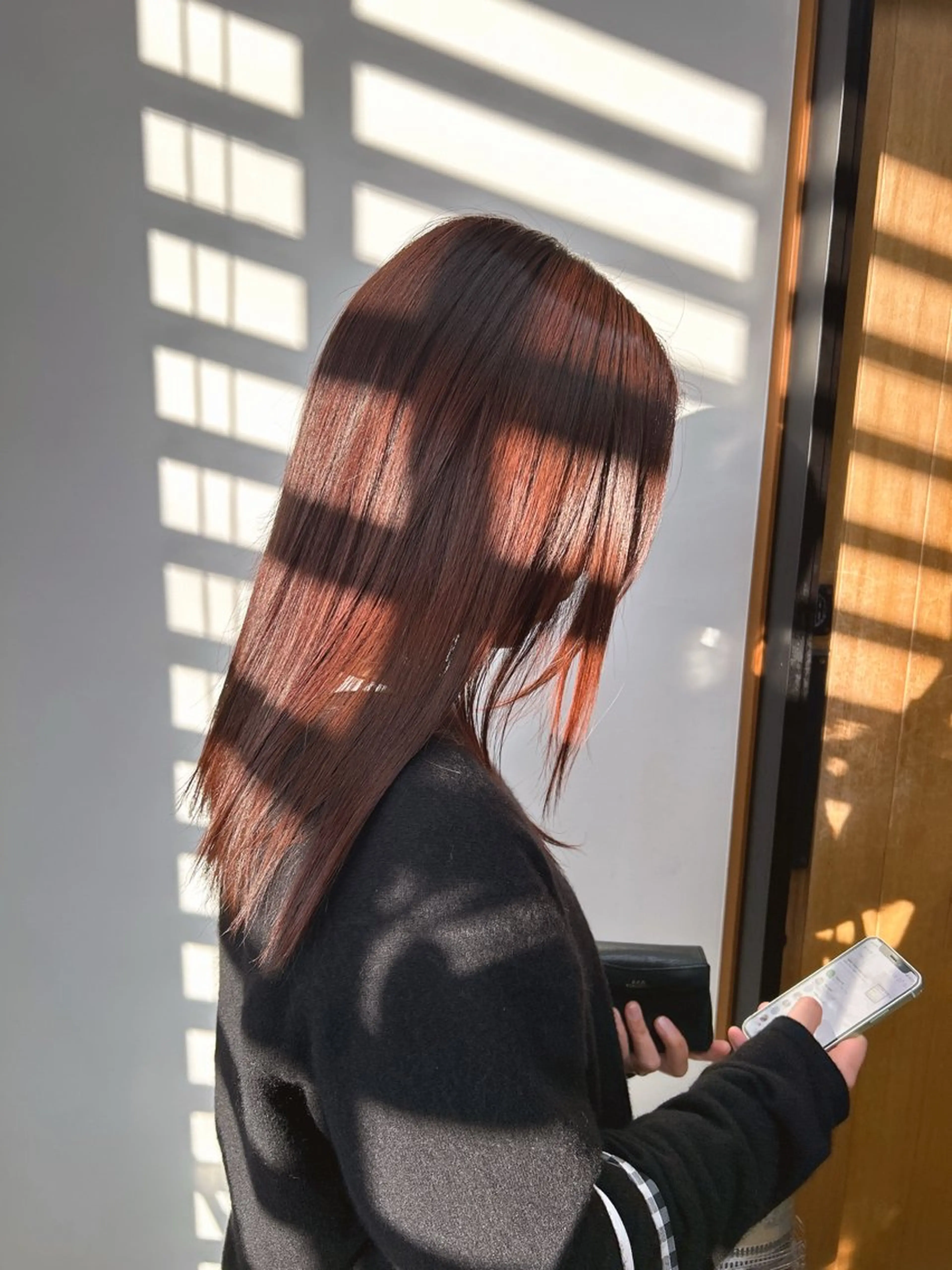 セミロング カット ヘアカラー 伶風/ボブ/ ハッシュカットのヘアスタイル