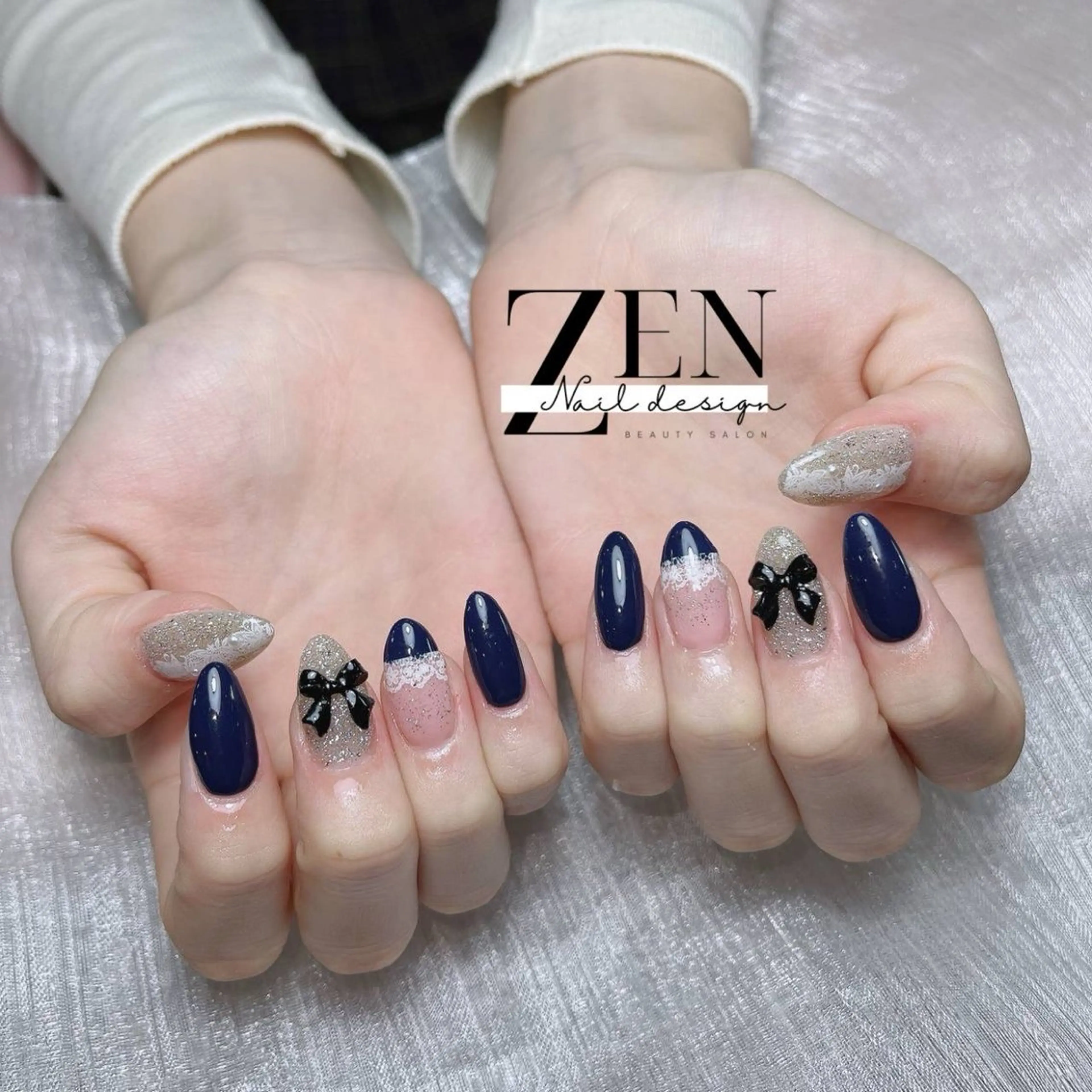 ネイル チークネイル フレンチネイル ジェルネイル 韓国ネイル マグネットネイル ハンドネイル Zen Nail Design 池袋のネイルデザイン