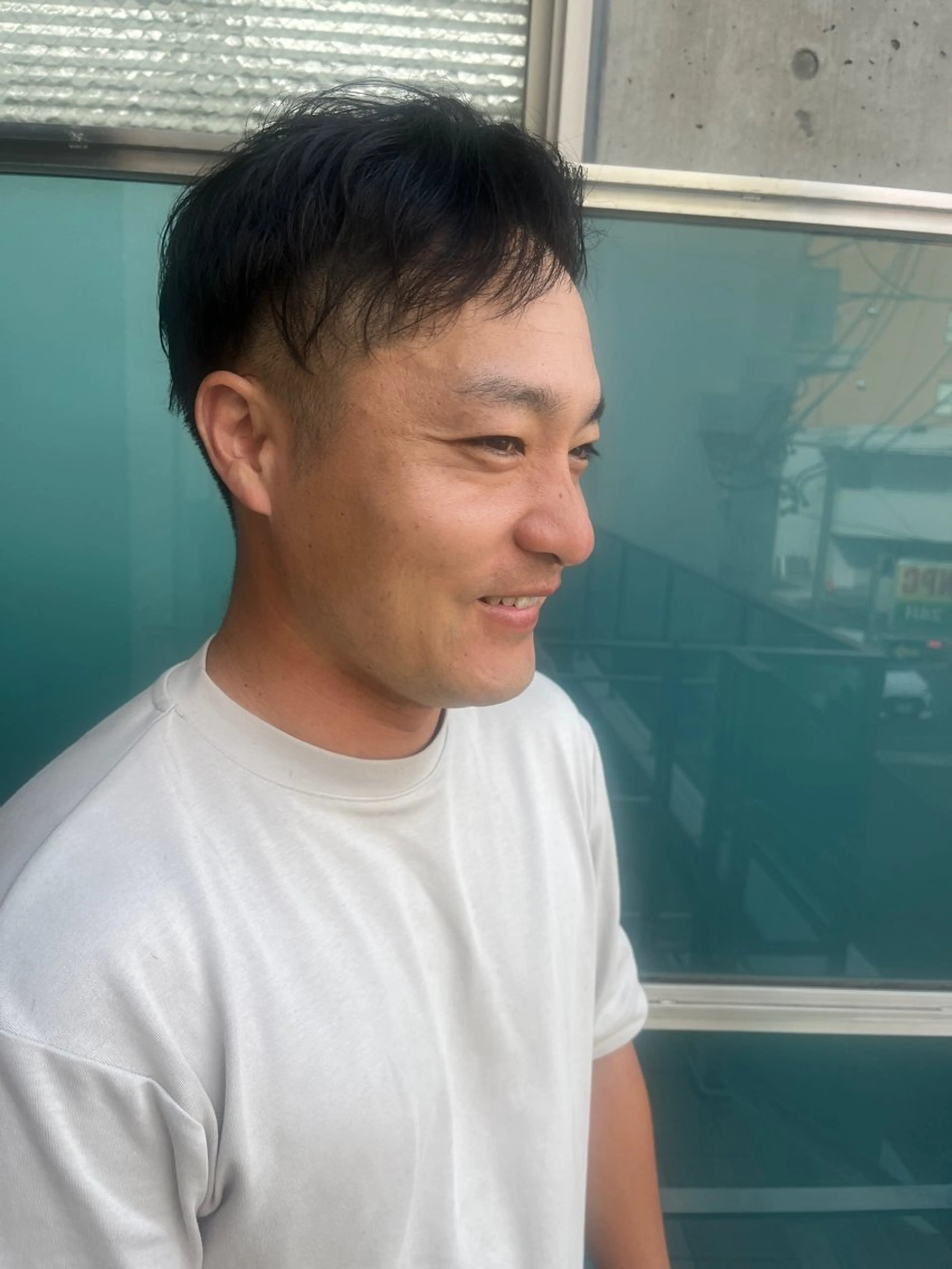 ショート カラー メンズ 久木原 ゆりのヘアスタイル