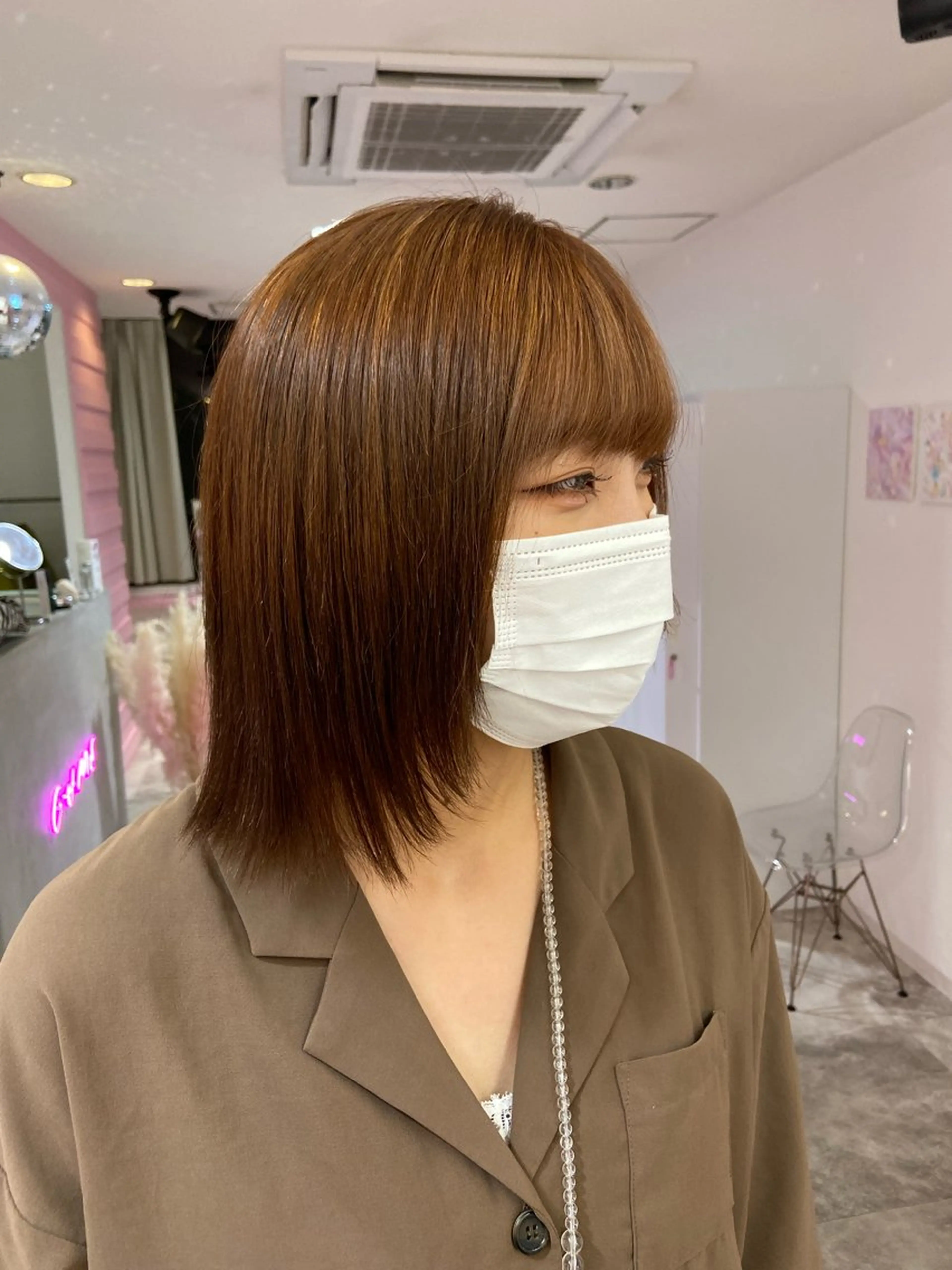 ミディアム オレンジブラウン 🌼似合わせのプロ 心斎橋/rena🌼のマツエク・マツパデザイン