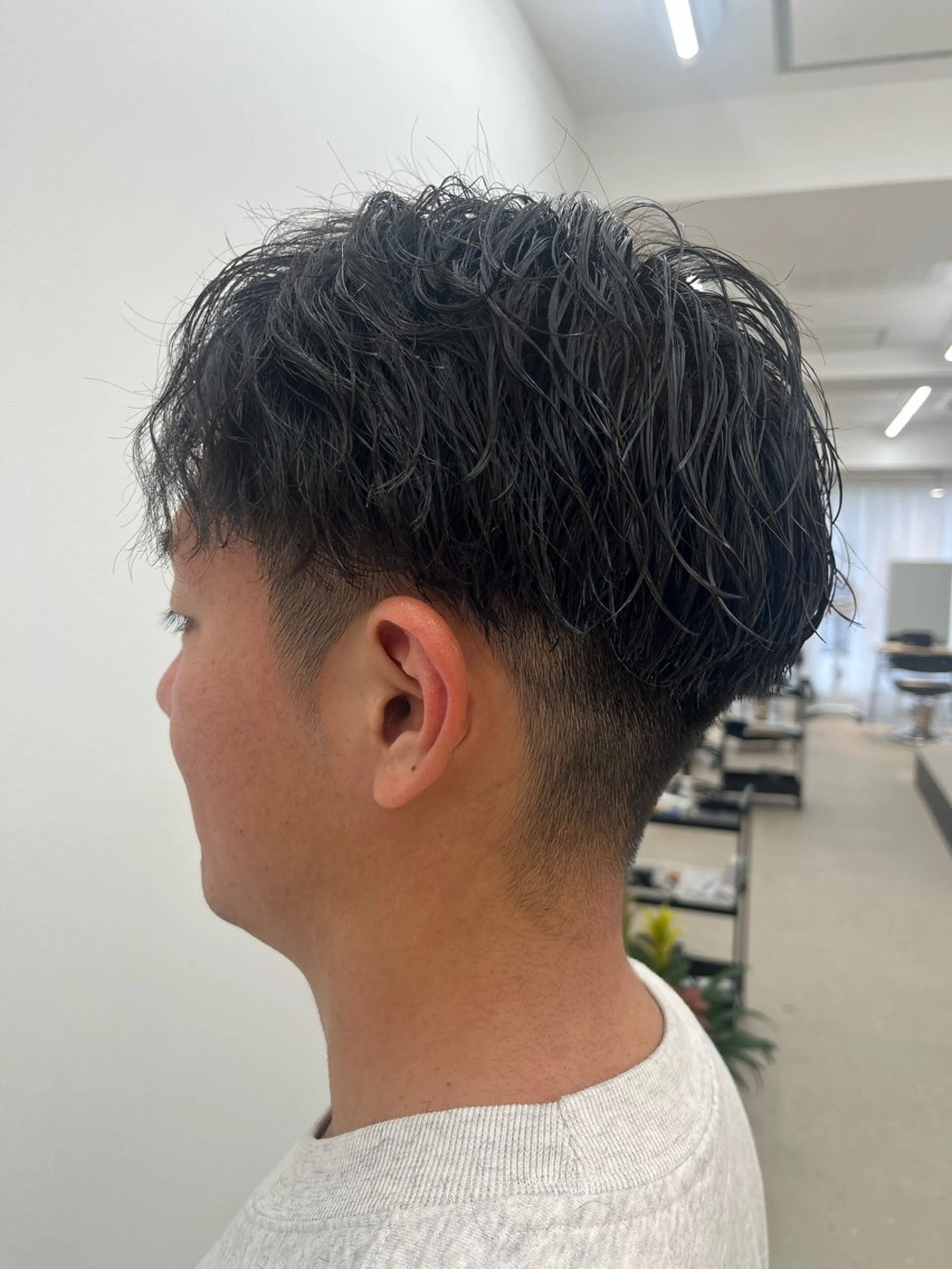 パーマ メンズ カット パーマ 小出 琴未のヘアスタイル