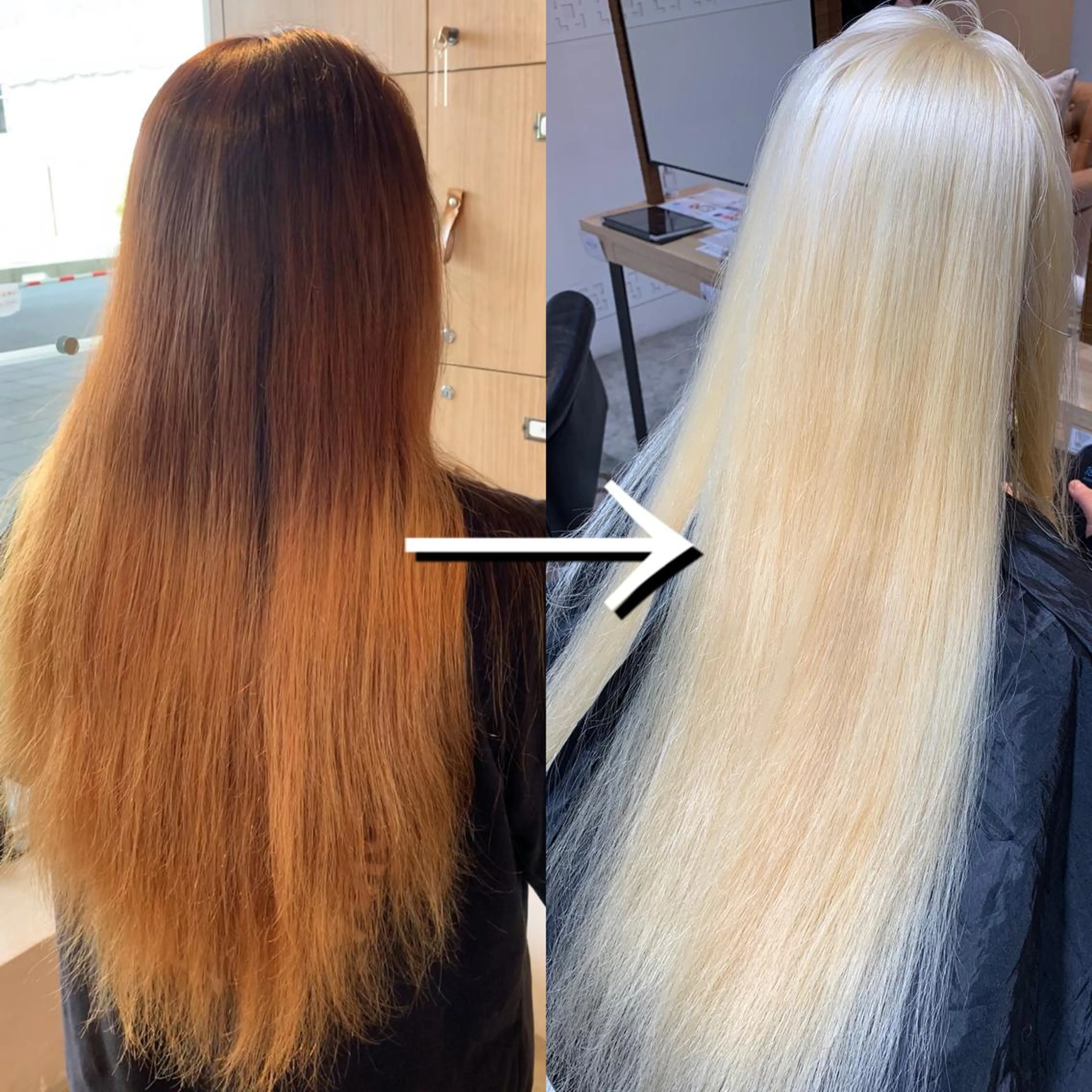 ロング カラー れい🫧 ハイトーン特化のヘアスタイル