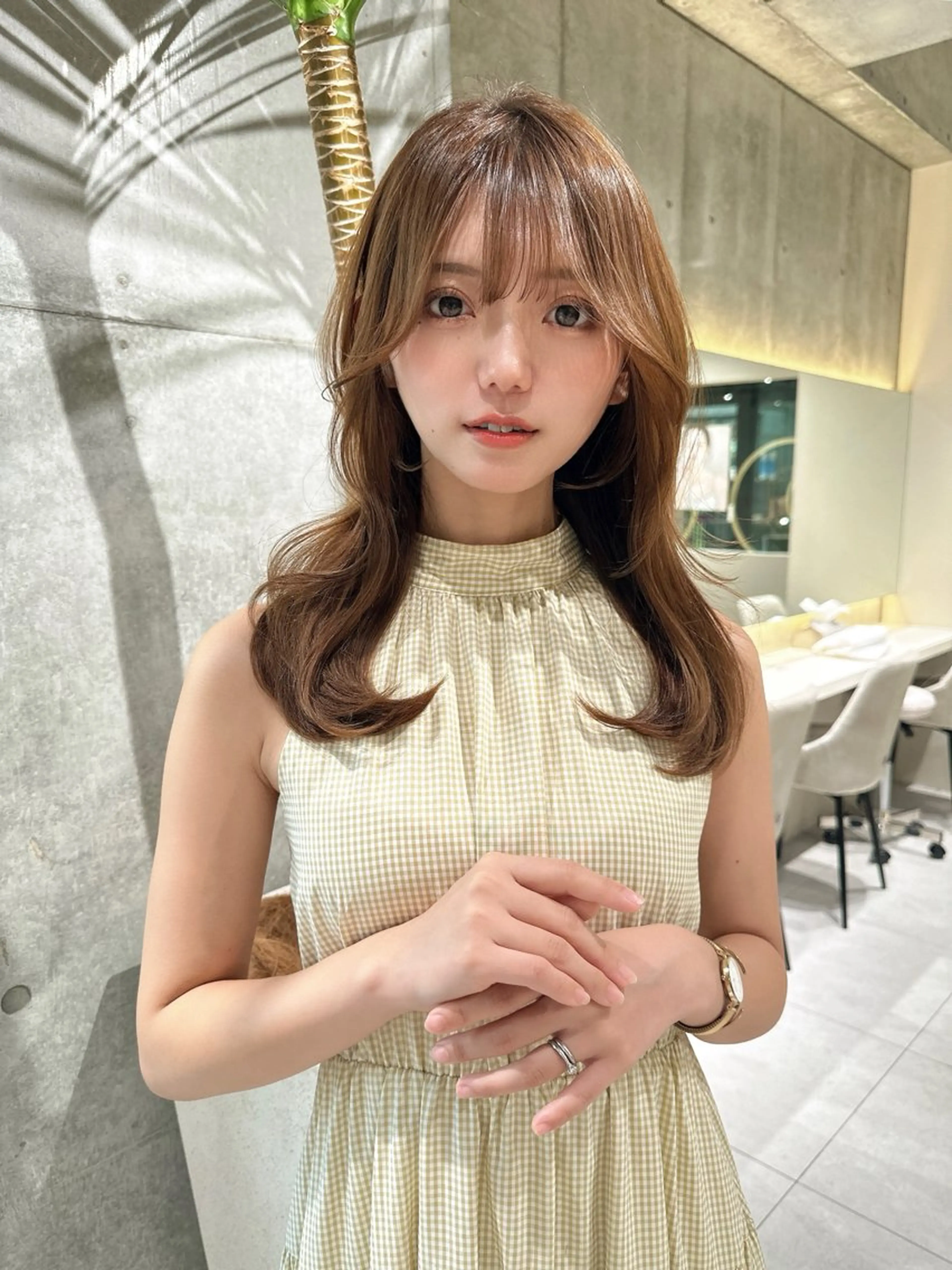 ロング カラー ヘアカラー トリートメント 《髪質改善✖️オリー ブ🧸》小嶋拓也のヘアスタイル