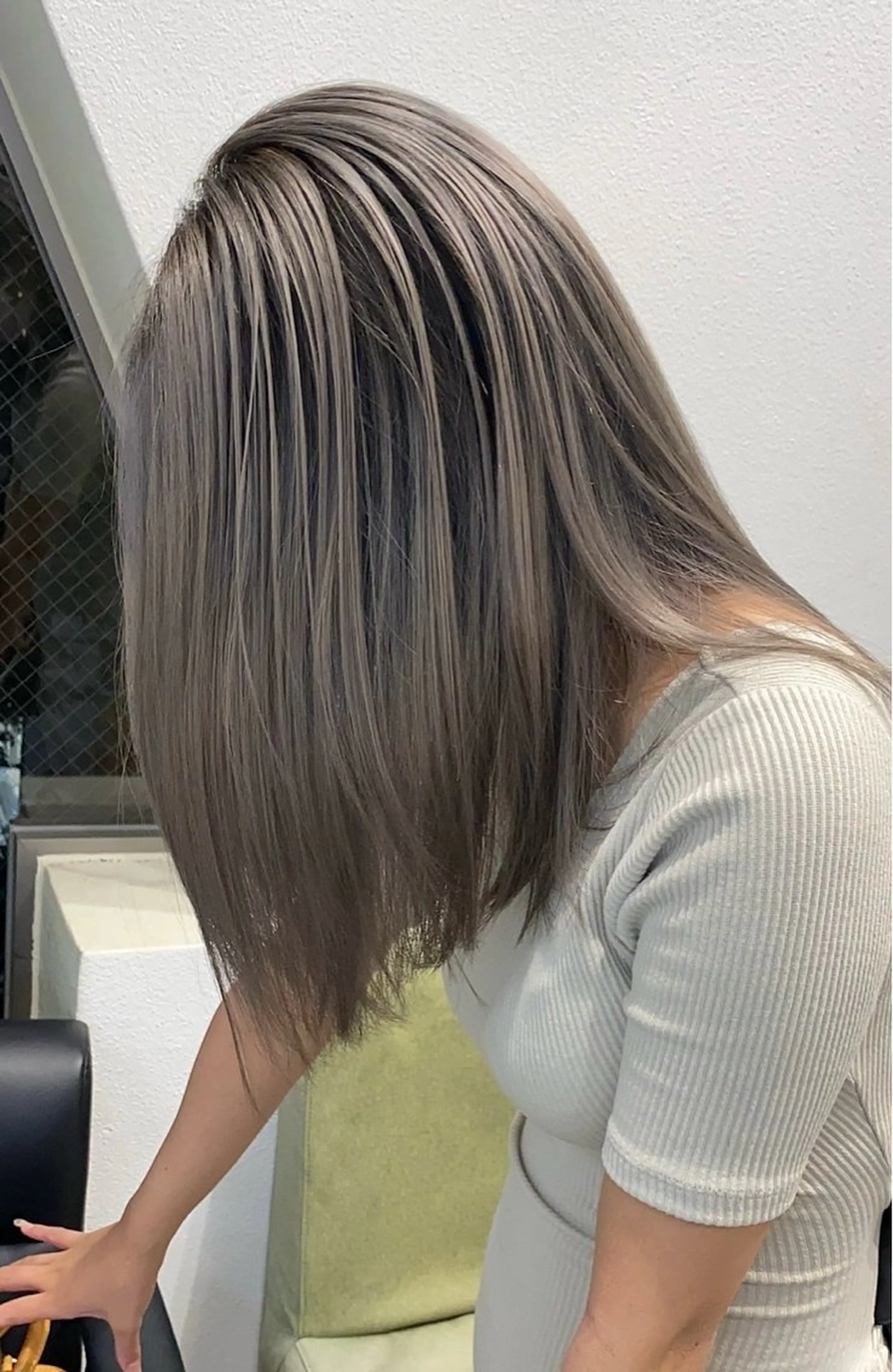 セミロング ボブ 髪質改善 韓国風ヘア 縮毛矯正 &.TIGRE KUMAMOTOのヘアスタイル