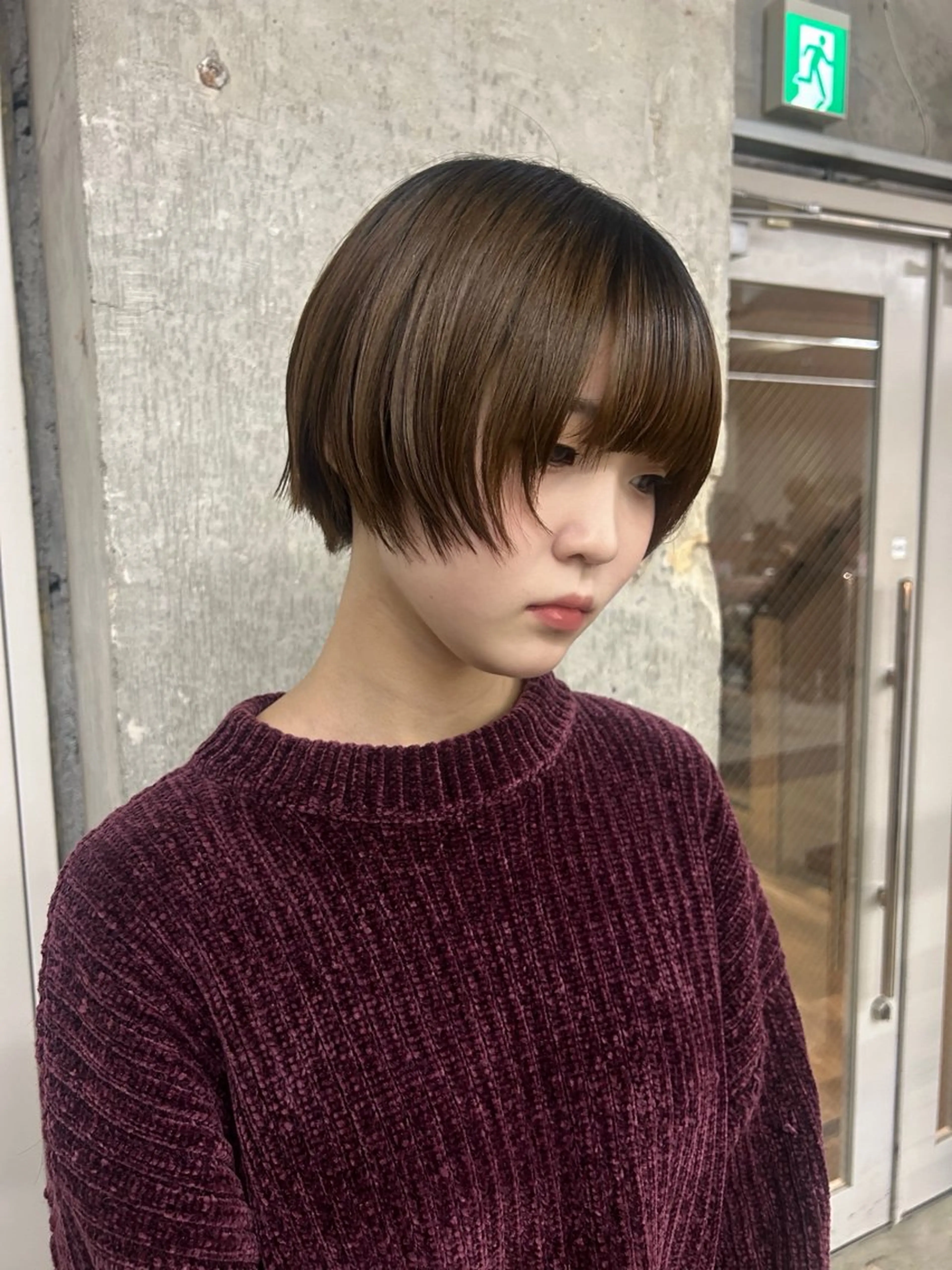 ショート 顔周りカット 伊藤ほのか/パーマ /酸性ストレートのヘアスタイル