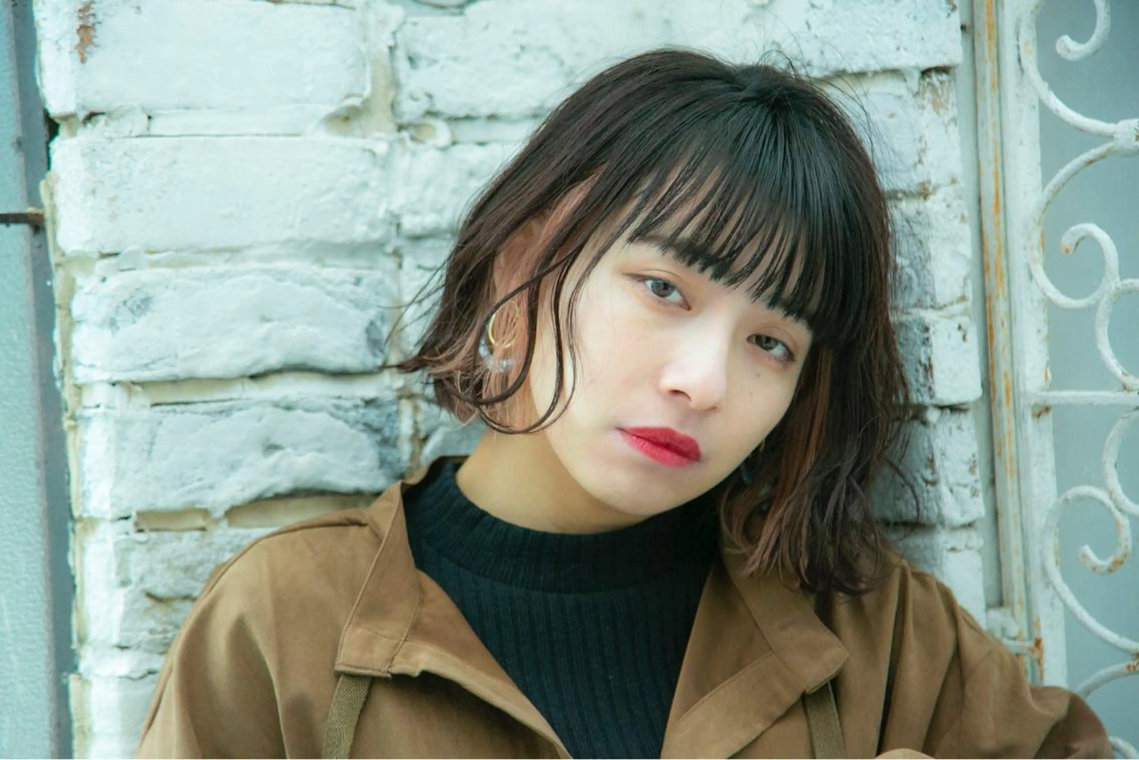 ミディアム ヘアカラー トリートメント 髪質改善レイヤー/ ボブたんの翔太のヘアスタイル