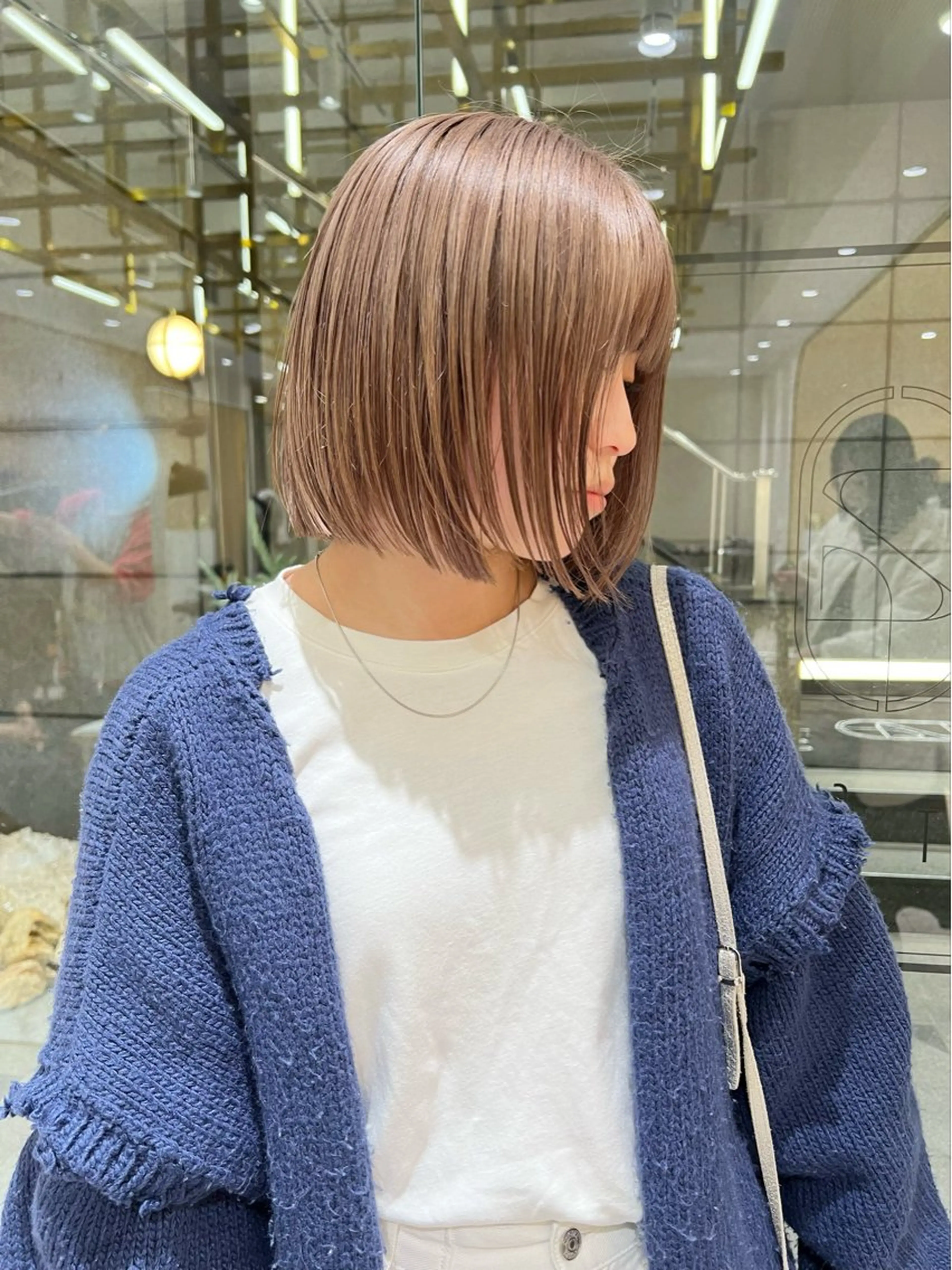 ミディアム 卒業式のヘアスタイル ヘアカラー トリートメント レディースパーマ 🧺🪽/SHUNOのヘアスタイル