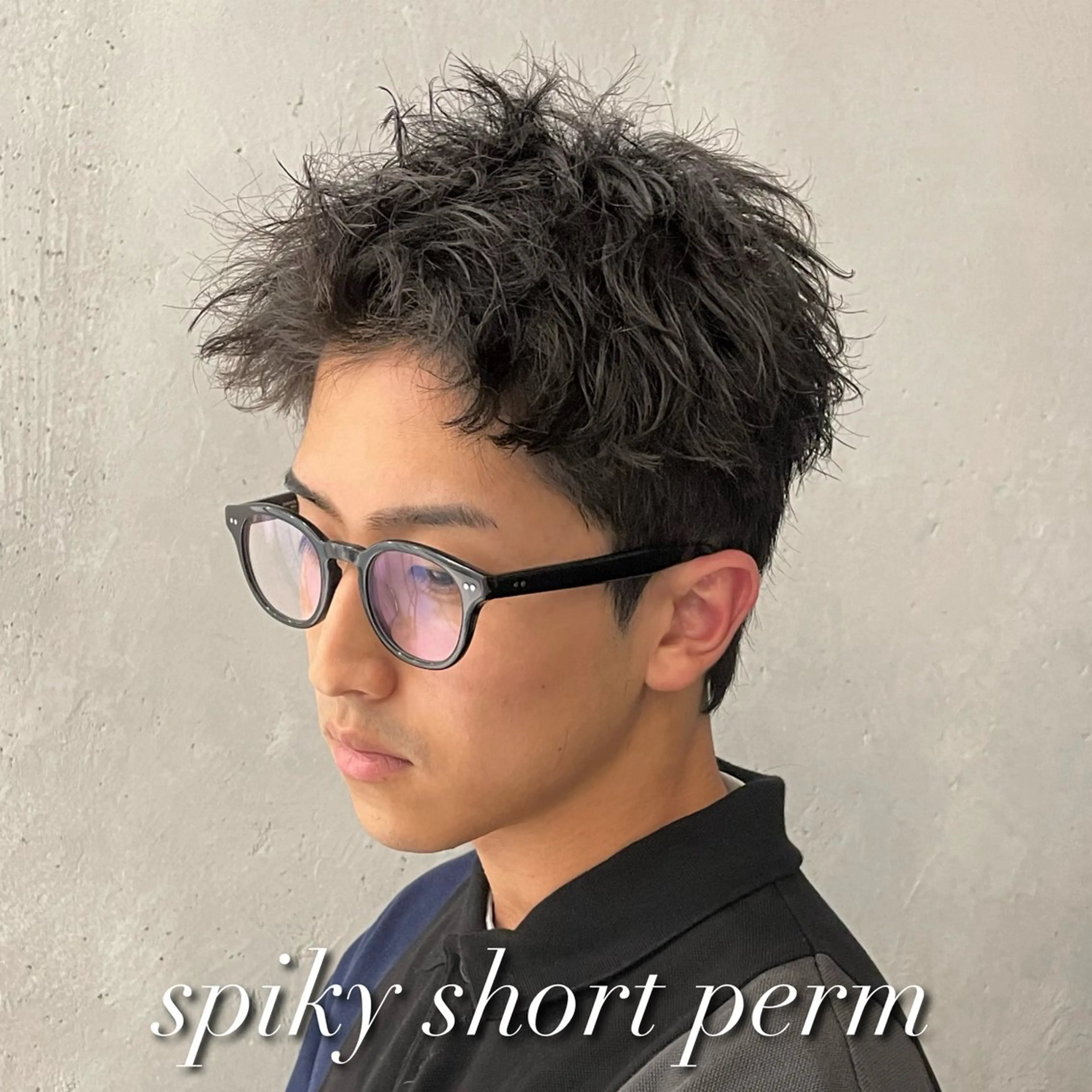 ショート パーマ メンズ カット パーマ 横浜メンズパーマ🔥 大野賢人のヘアスタイル