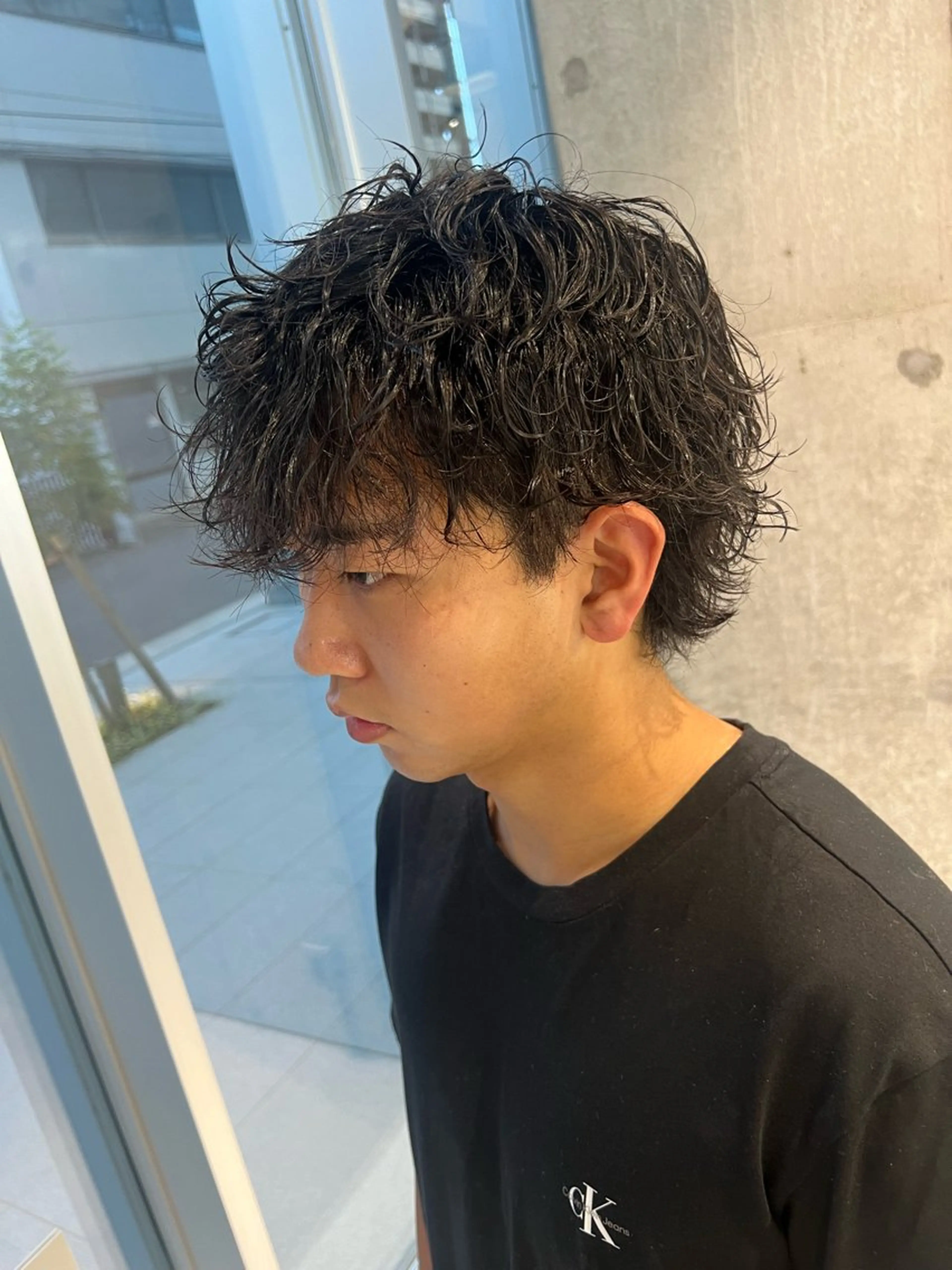 パーマ メンズ カット パーマ 吉沢遣人/レイヤー 艶カラー/抜け感のヘアスタイル