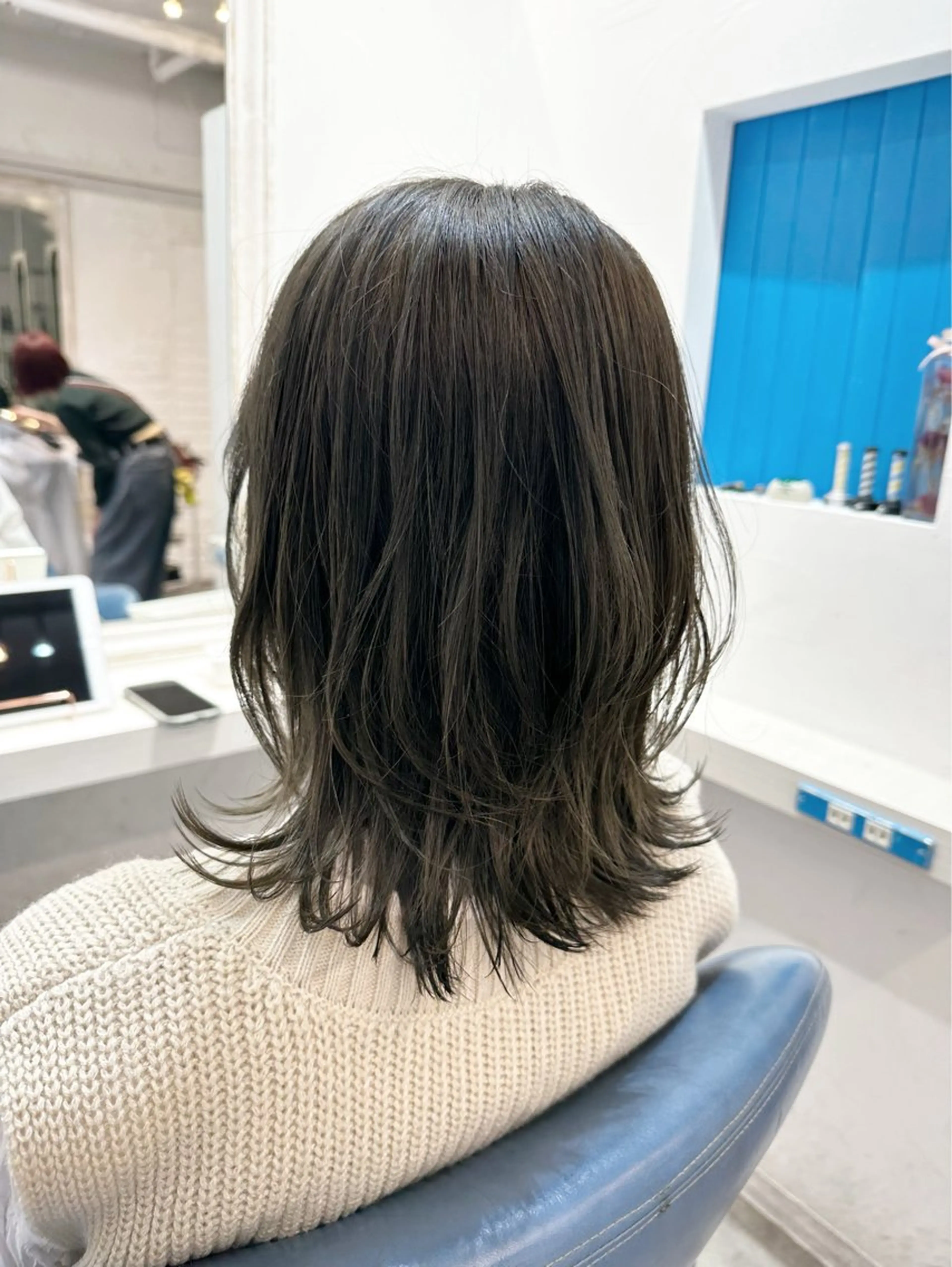 ミディアム カラー レイヤーカット 中目黒✂︎店長✂︎ TOMOHIROのヘアスタイル