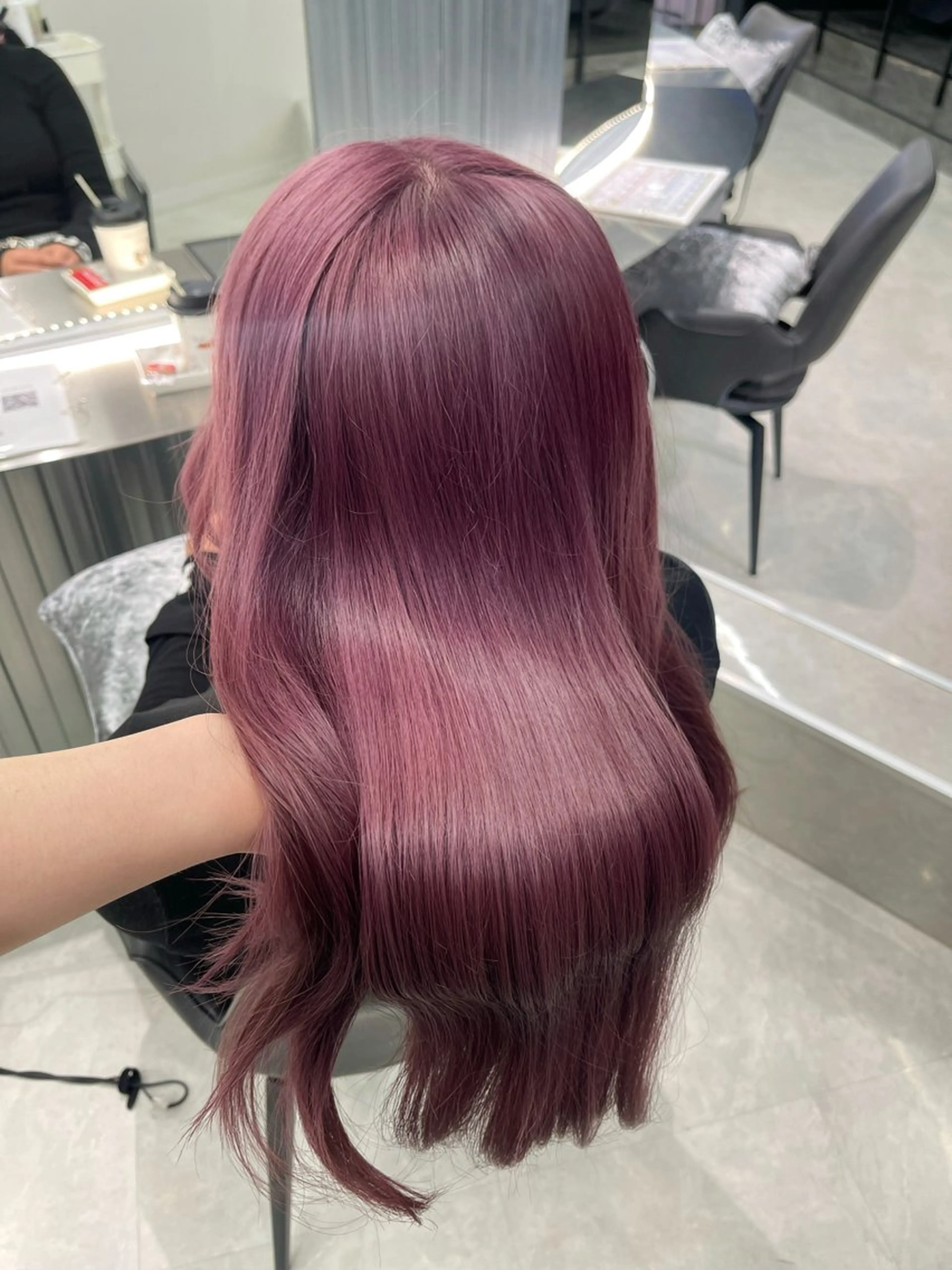 ロング カラー ラベンダーカラー ピンクカラー ピンクラベンダー MEI / ブリーチカラー/名駅のヘアスタイル