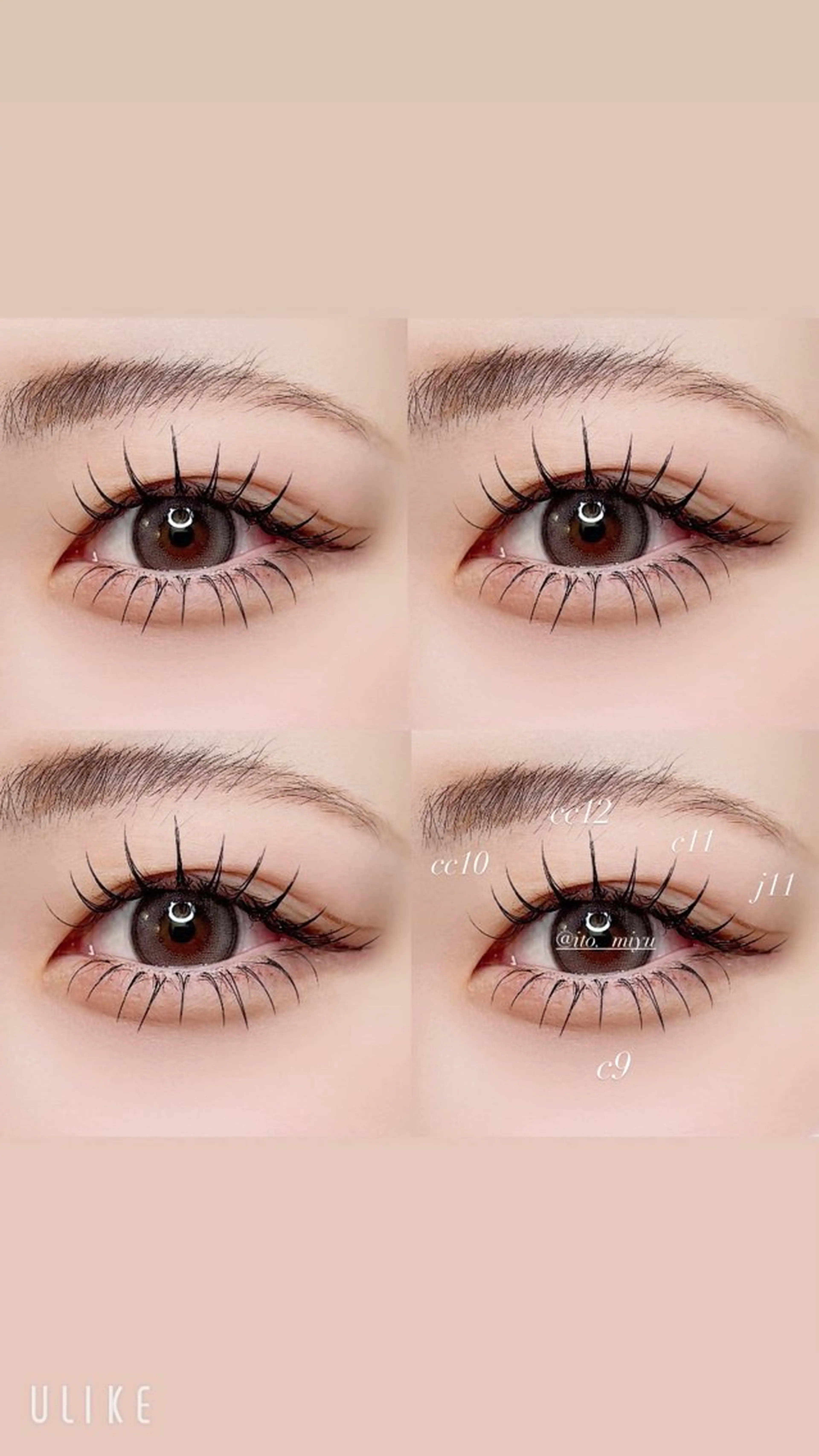 マツエク・マツパ マツエク IT'O トダミユのマツエク・マツパデザイン