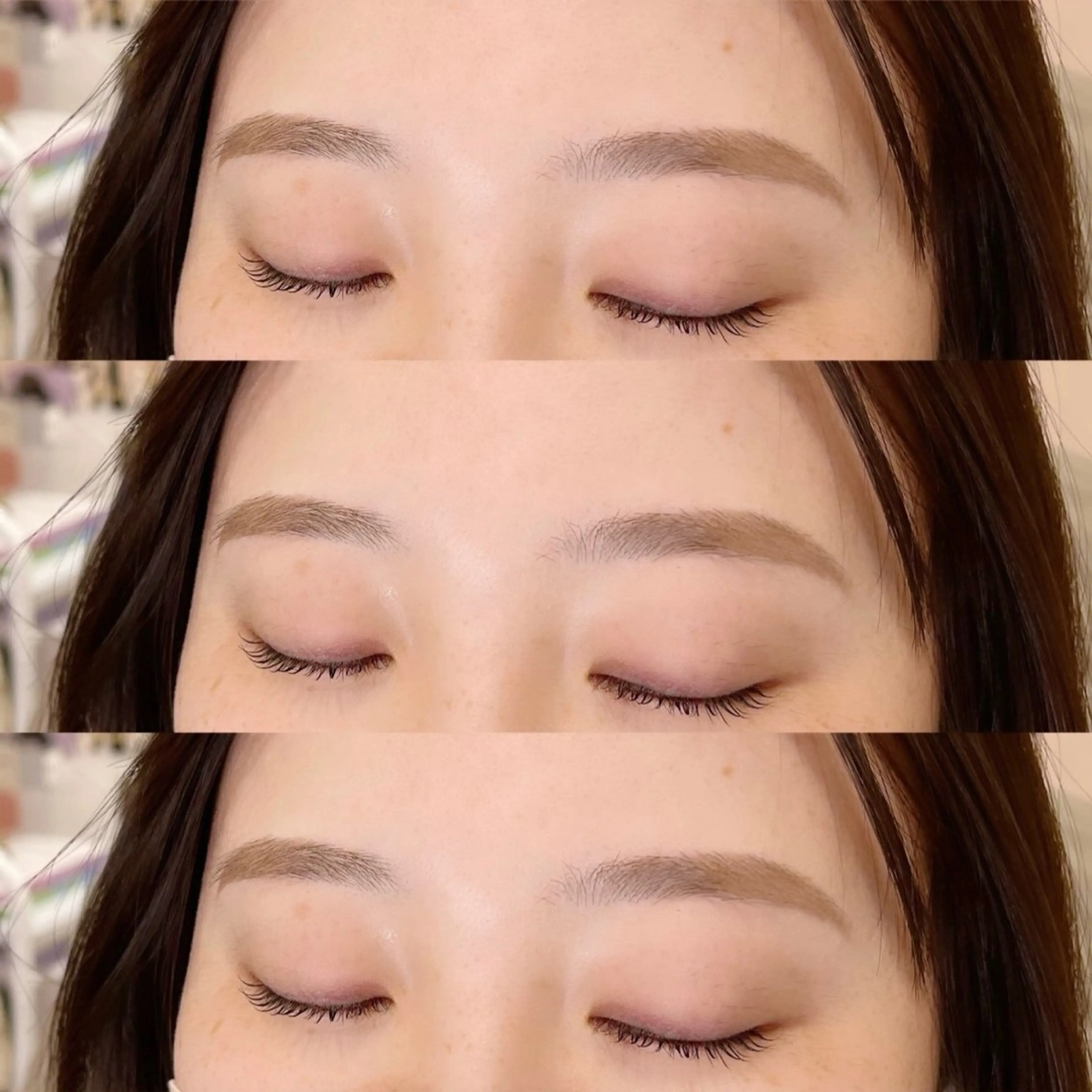 《平日限定🎀》【美眉スタイリング+似合わせメイク仕上げ】ナチュラル×垢抜け眉で印象UP💎(+¥1,000で毛量調整)の写真