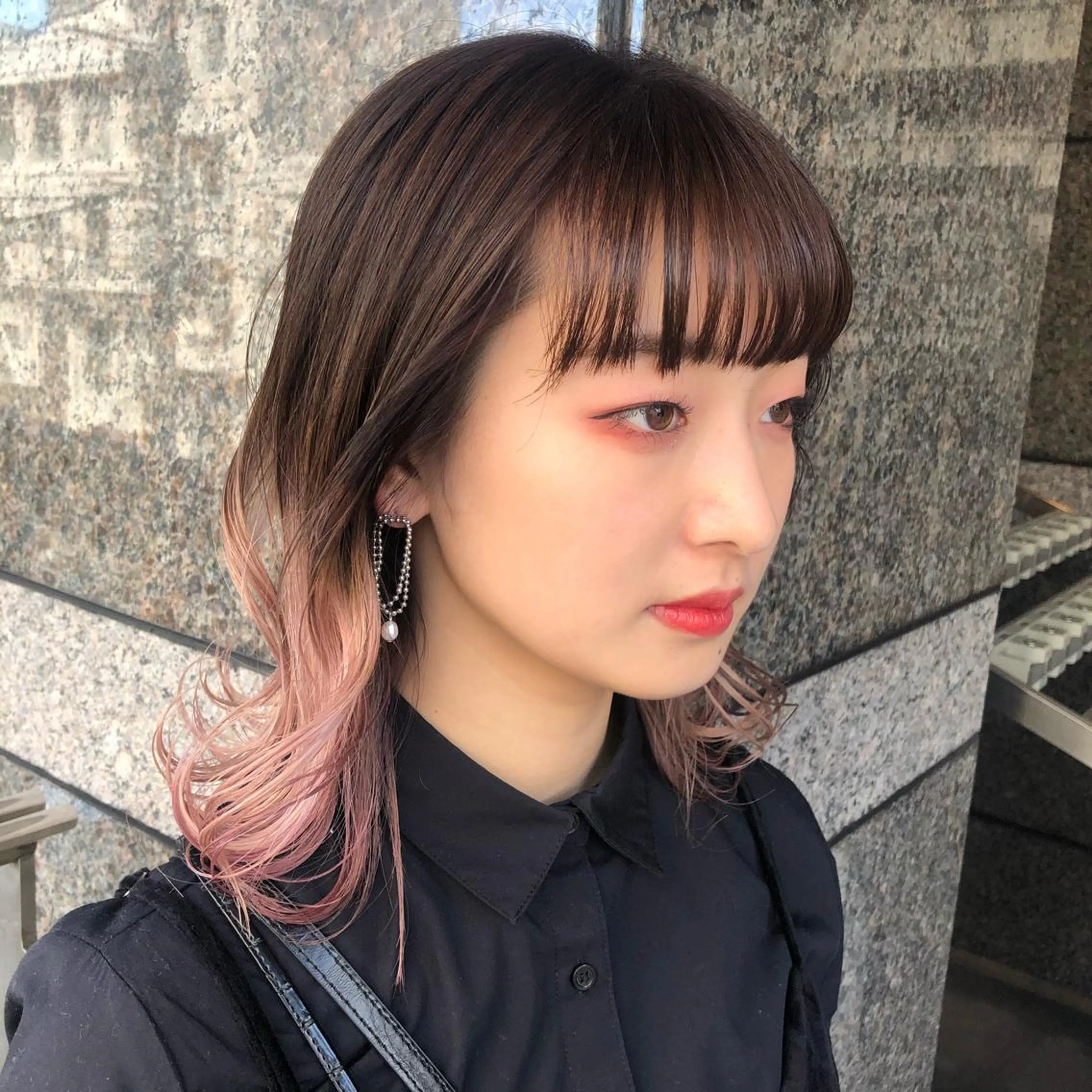 ミディアム カラー ヘアアレンジ 🌱艶髪カラー🌱 Karinのヘアスタイル