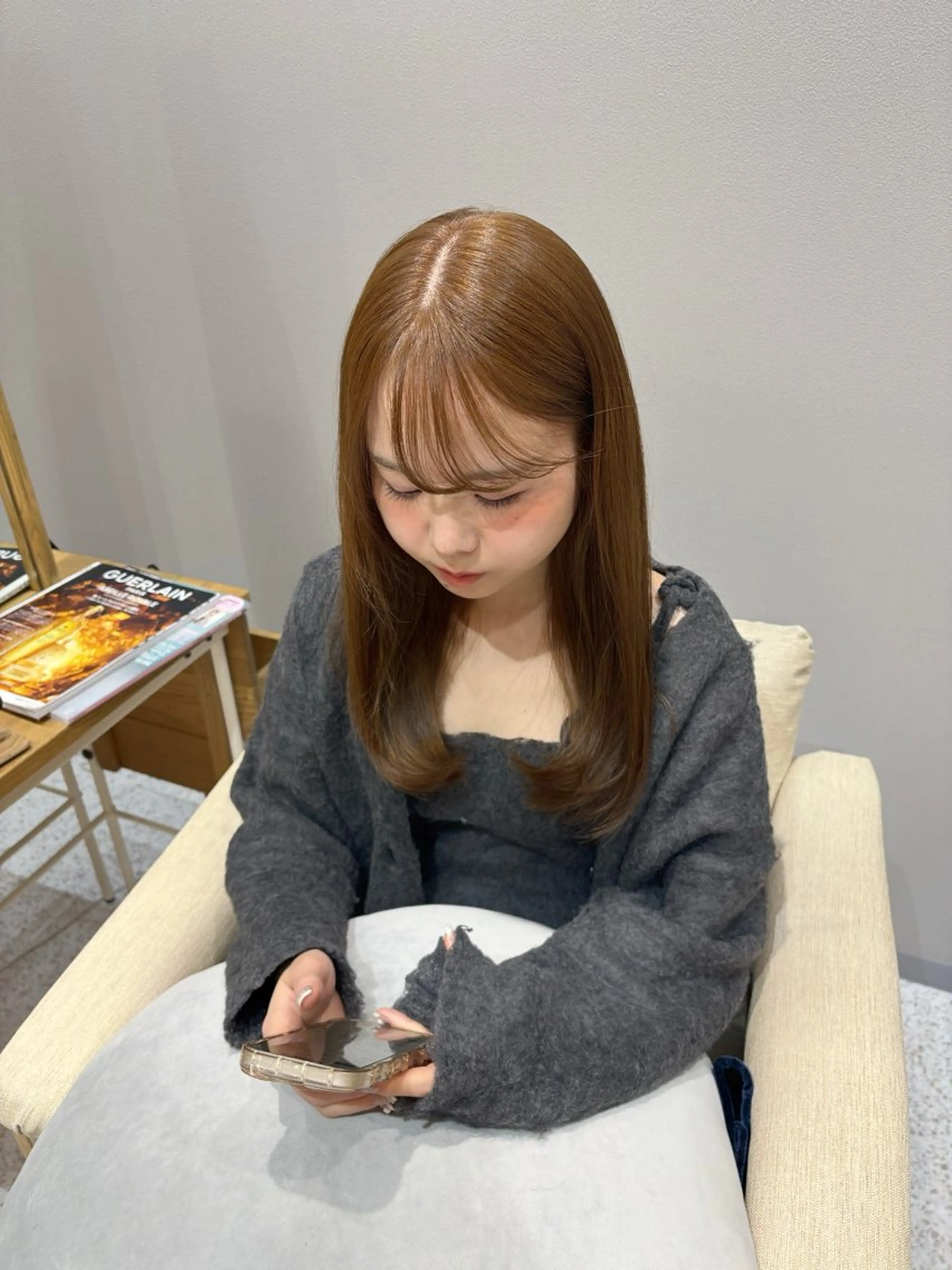 ロング ヘアカラー セト ナツミのヘアスタイル