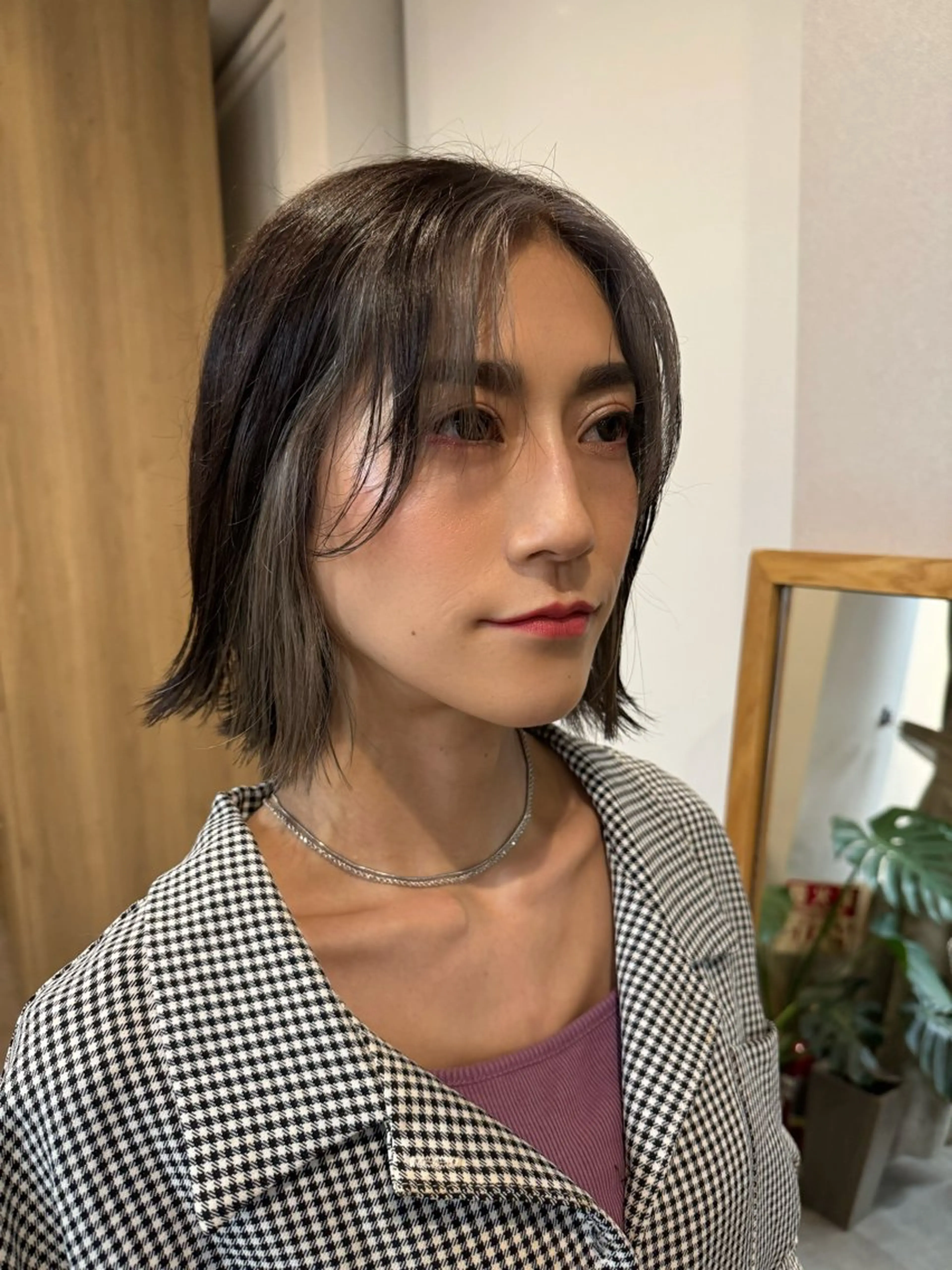 カラー シルバー ヘアカラー トリートメント 縮毛矯正/艶カラー /髪質改善/せいぎのヘアスタイル