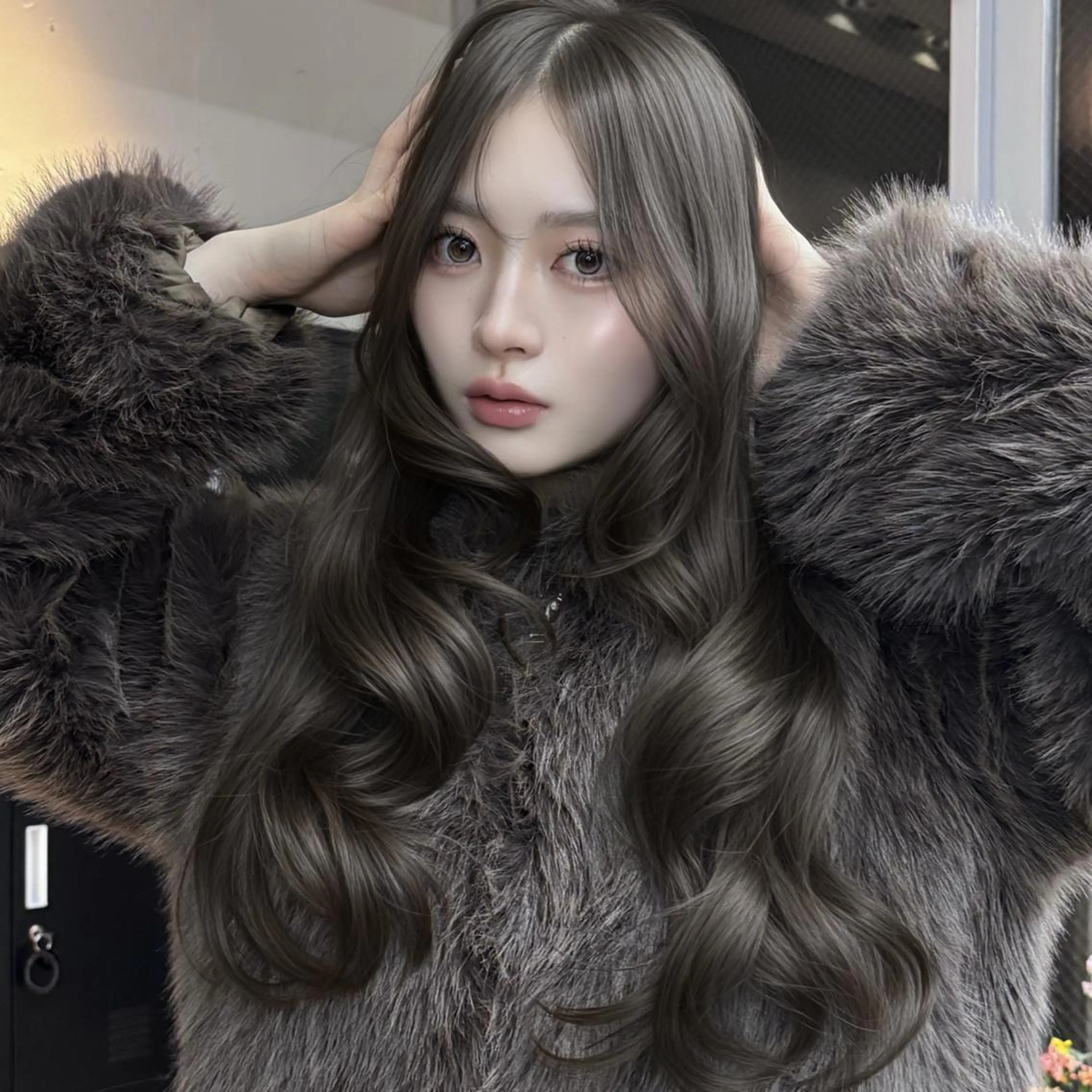 カラー ベージュカラー 透明感カラー オリーブベージュ ヘアカラー トリートメント 韓国ヘア💖Wカラー 💖透明感カラー💖のヘアスタイル