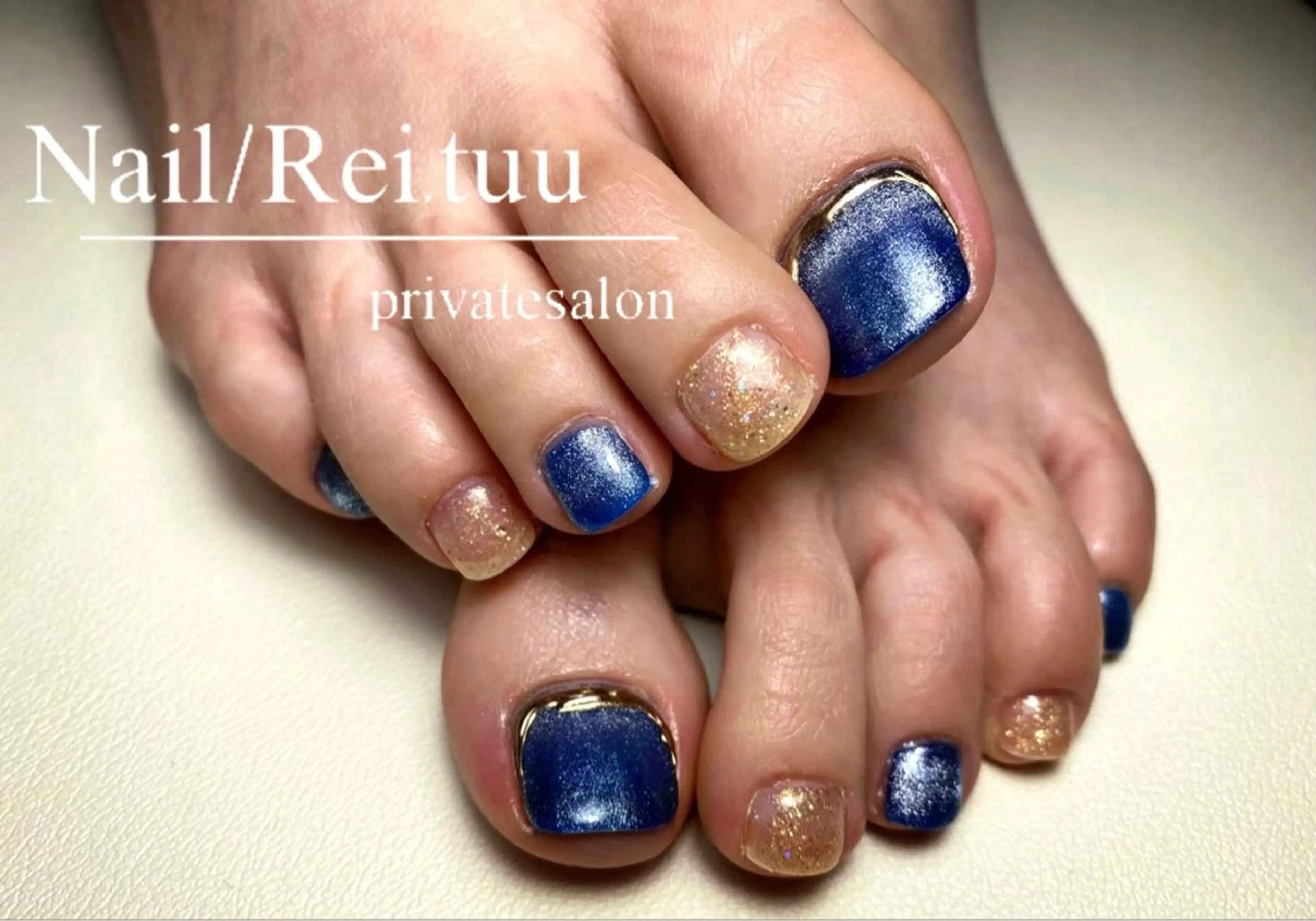 ネイル チークネイル フラッシュネイル フットネイル フレンチネイル キラキラネイル Nailsalon / Rei.tuuのネイルデザイン