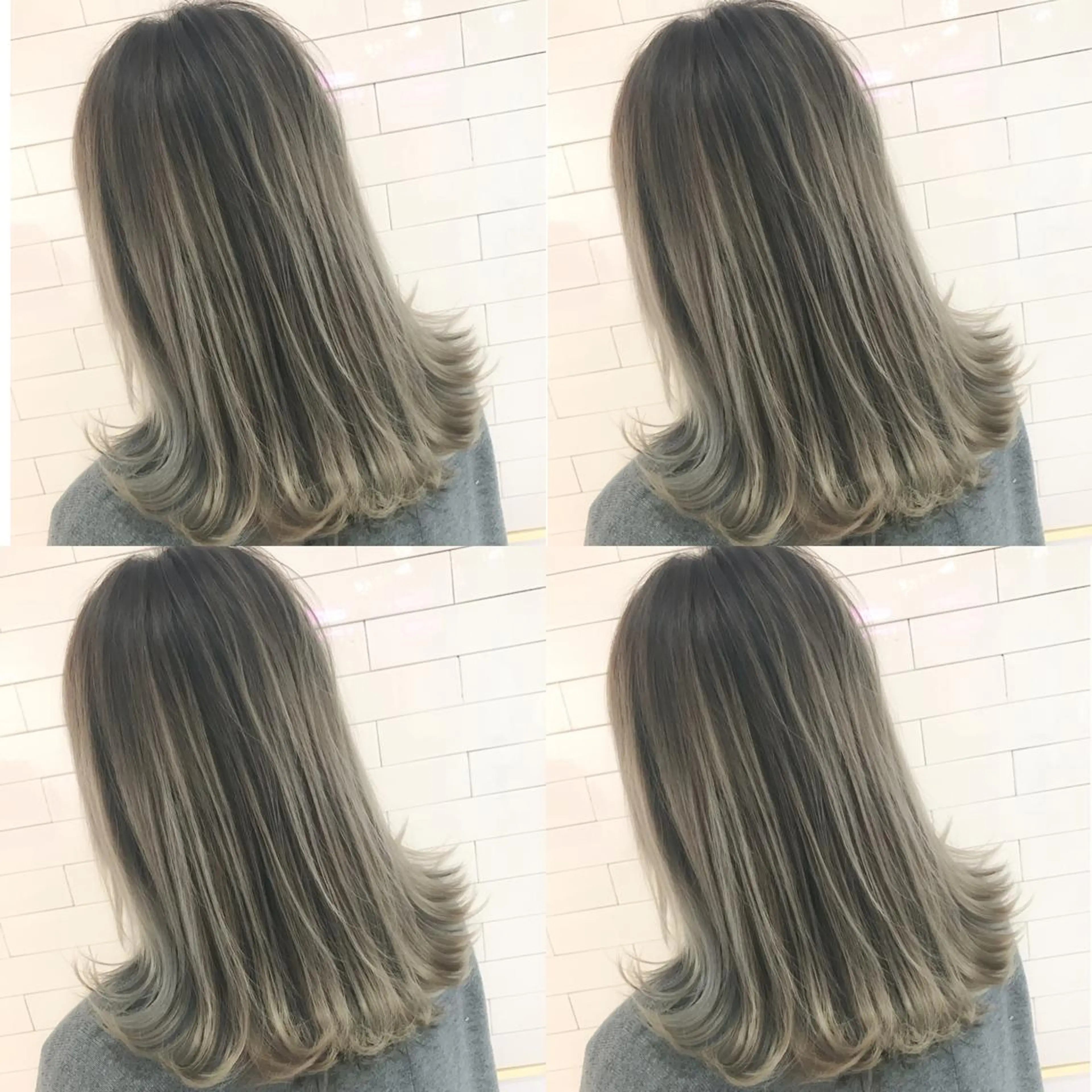 ミディアム カラー グラデーションカラー グレージュ ハイライトカラー 外国人風カラー ハイライト LA KING GINZA TOKYO所属・🧡ショートの達人 🧡SHOのヘアスタイル