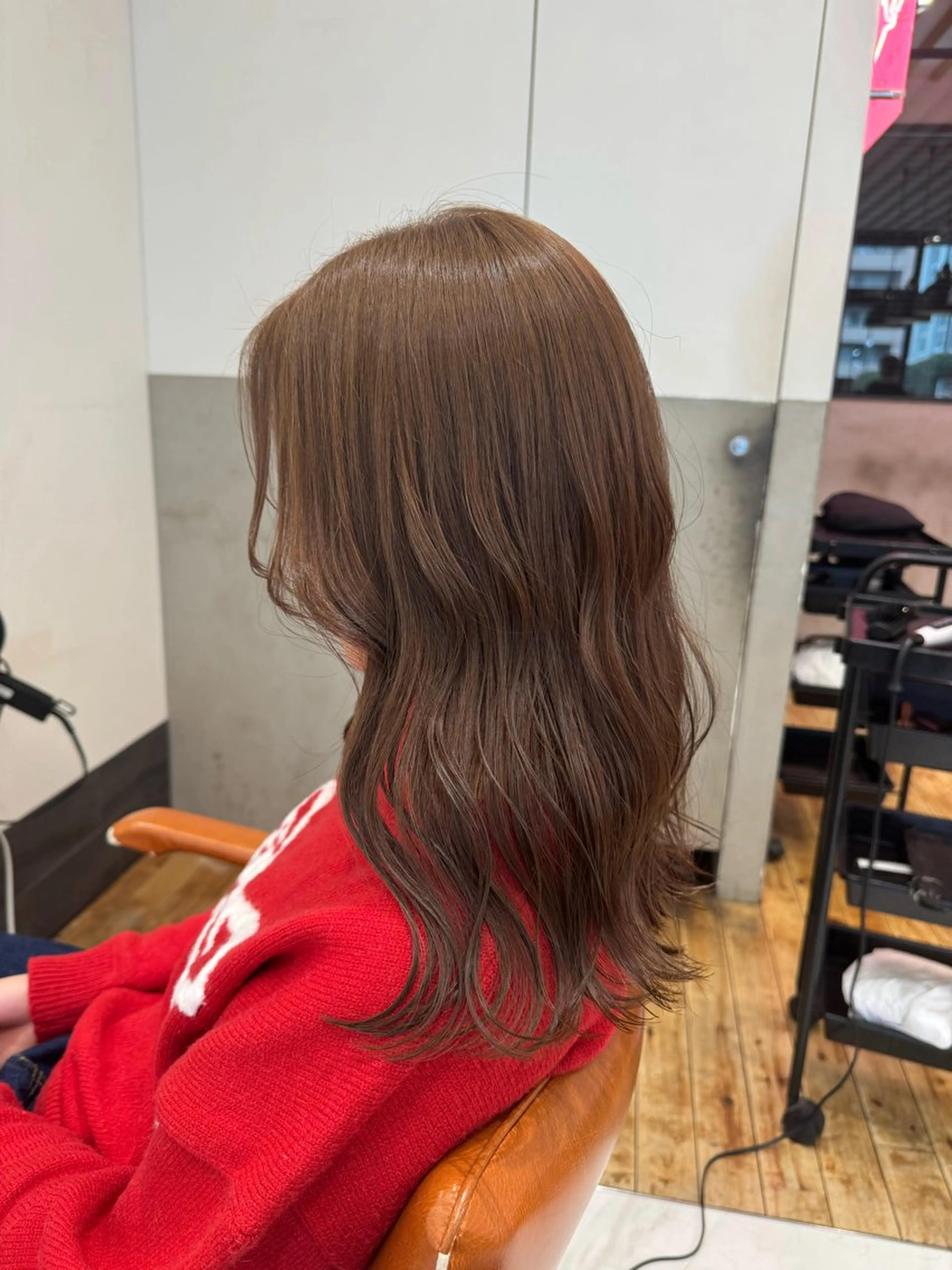 ロング カラー ベージュカラー ブリーチ ダブルカラー ブリーチなしカラー ヘアカラー アオヌマミユ☁️ /ボブ/ハイトーン/のヘアスタイル