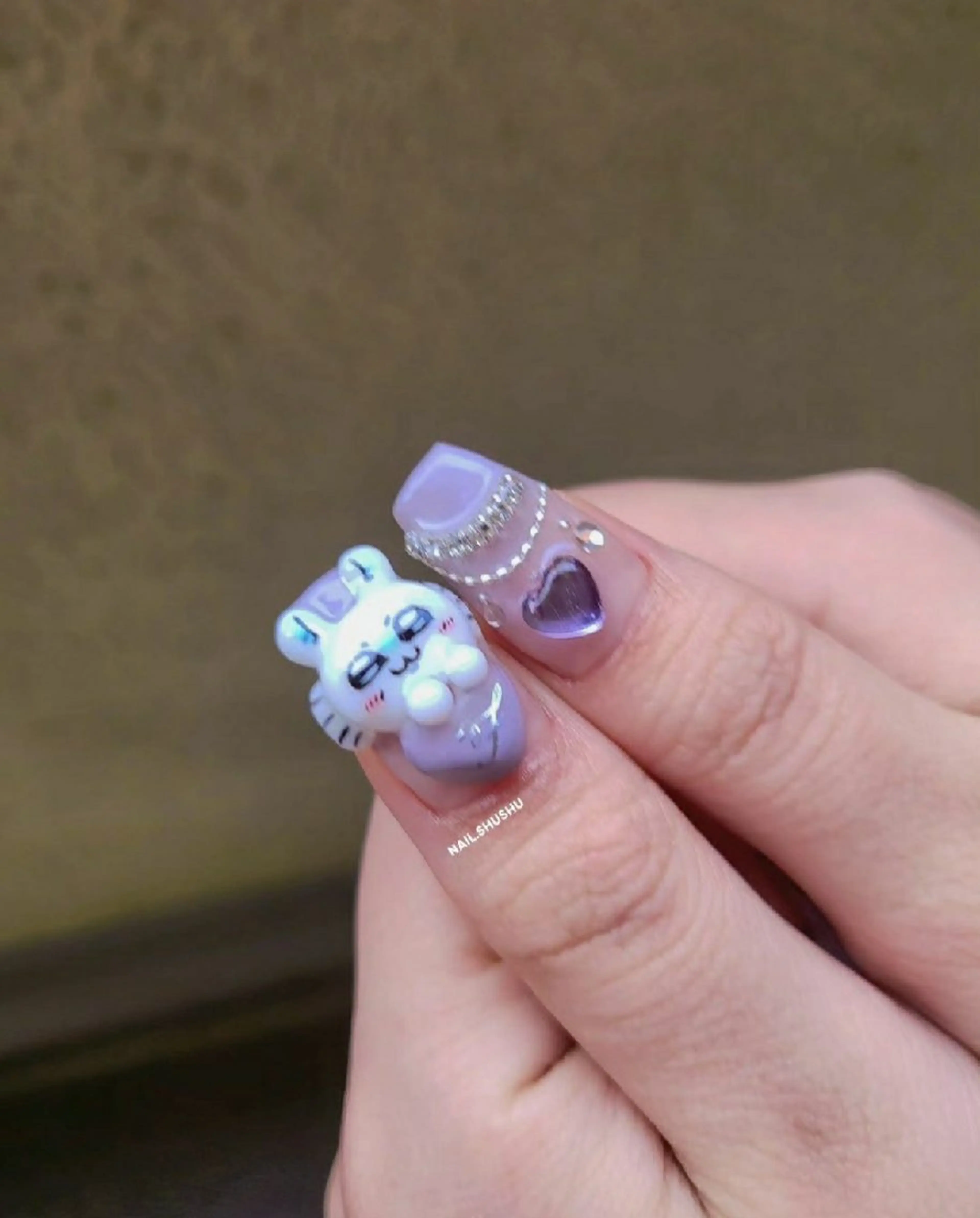 ネイル 持ち込み ニュアンスネイル ワンカラーネイル シンプルネイル 冬ネイル ハンドネイル 3dパーツ/流行り 👧shushu❤️のネイルデザイン