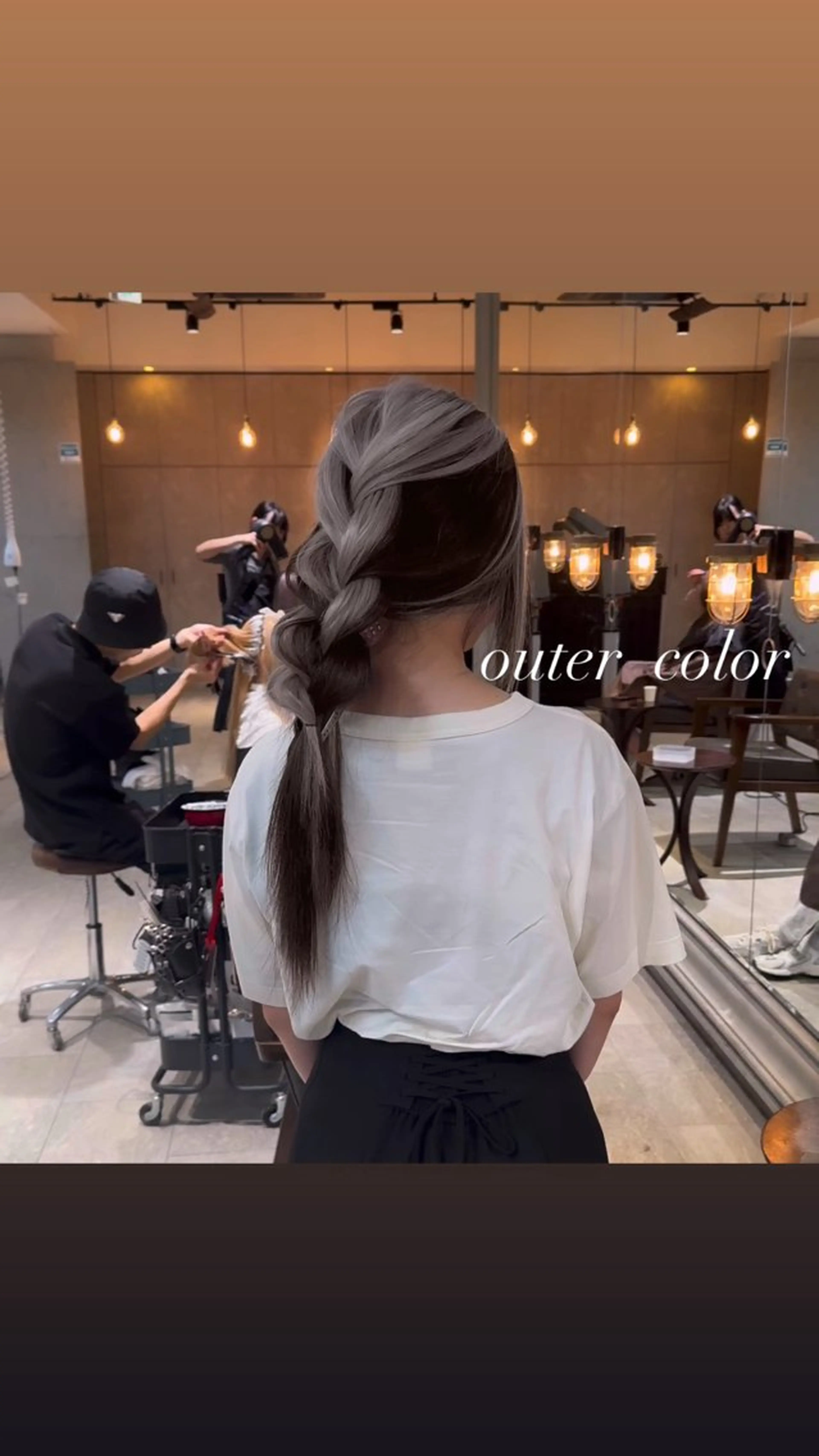 セミロング カラー カット ヘアカラー トリートメント ヘアセット 💜ハイトーン💛 マジカルかいちゃんのヘアスタイル