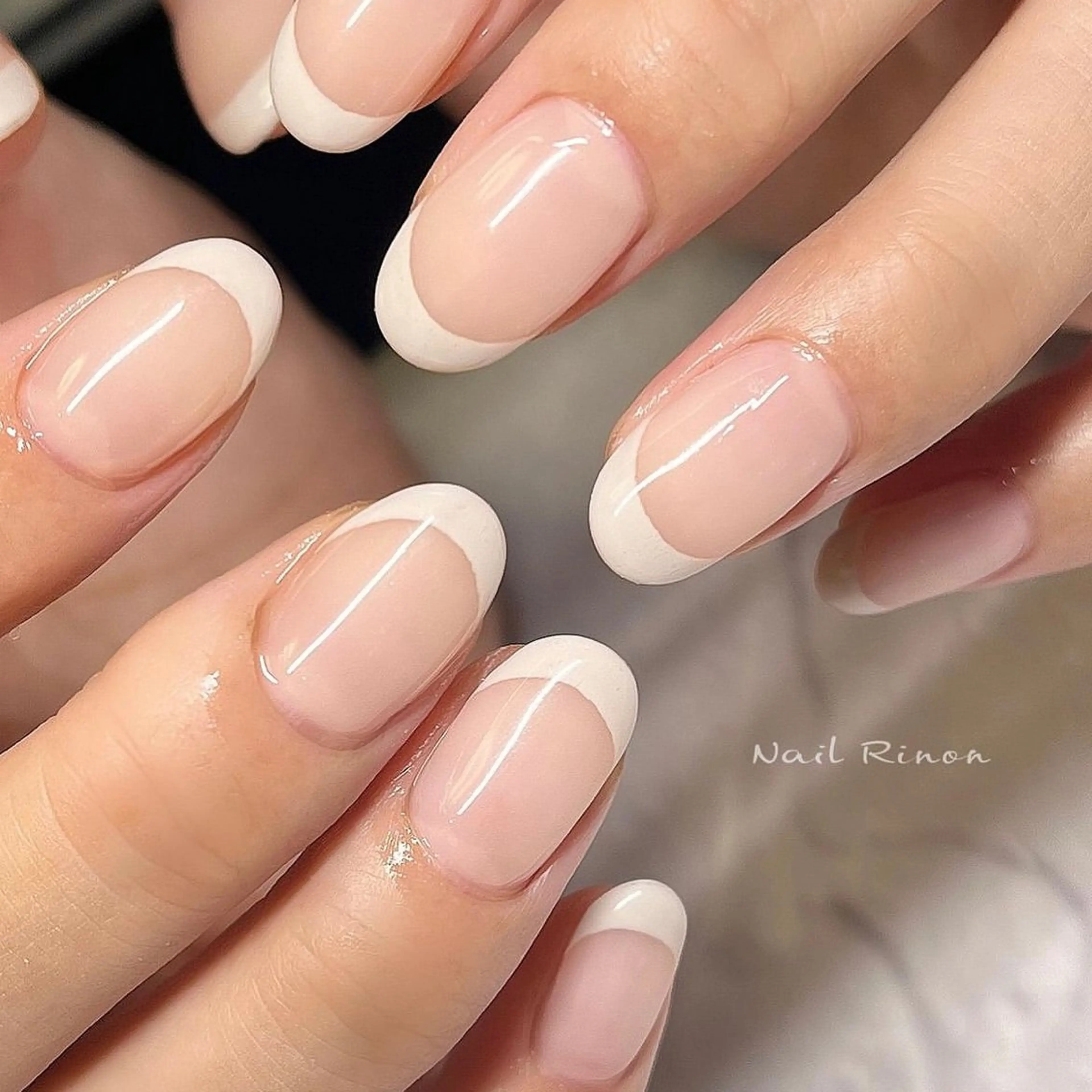 ネイル フレンチネイル ハンドネイル Nail Rinonのネイルデザイン