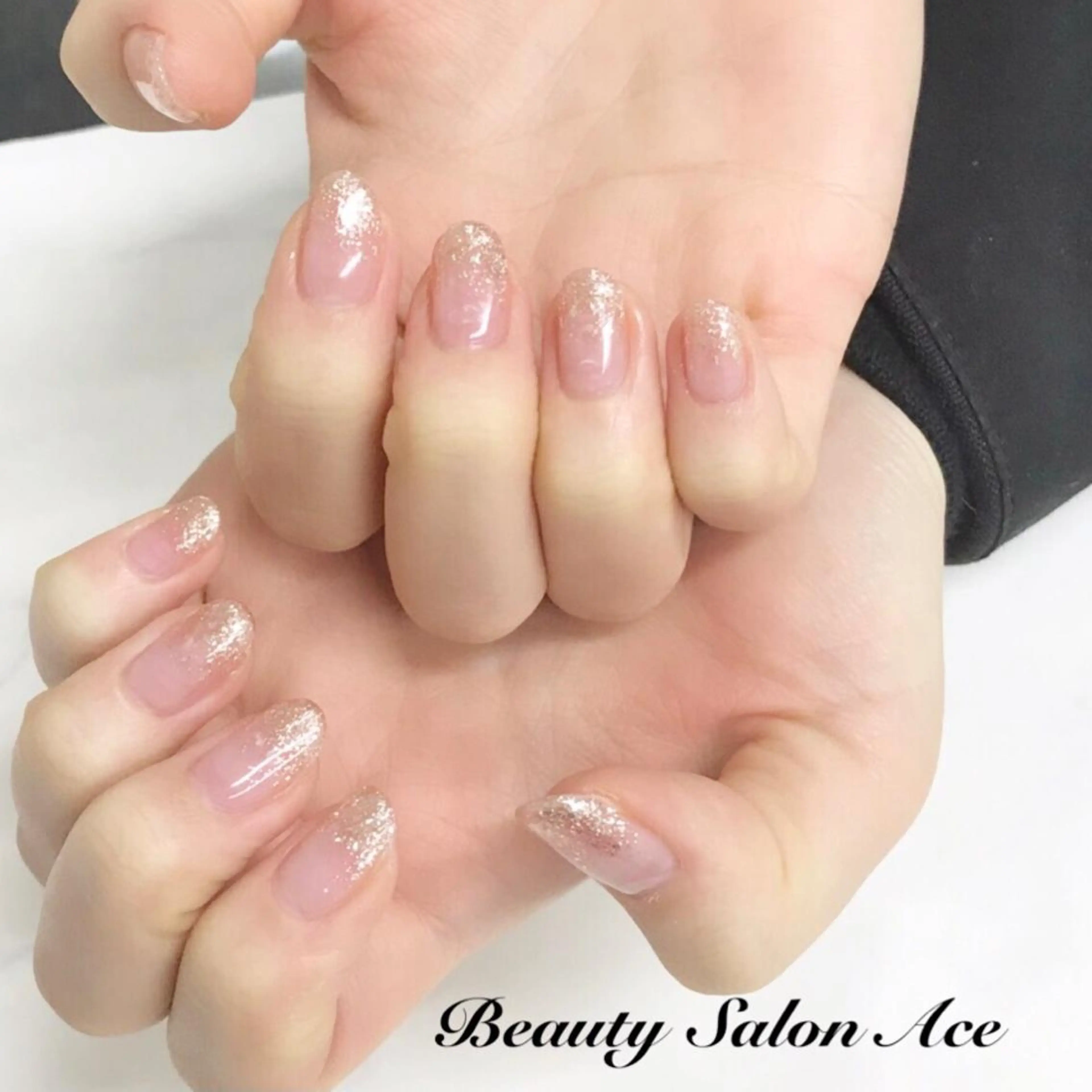 ネイル グラデーション ラメ(グリッター) ラメグラデーション 池袋フィルイン Ace♡Nailのネイルデザイン