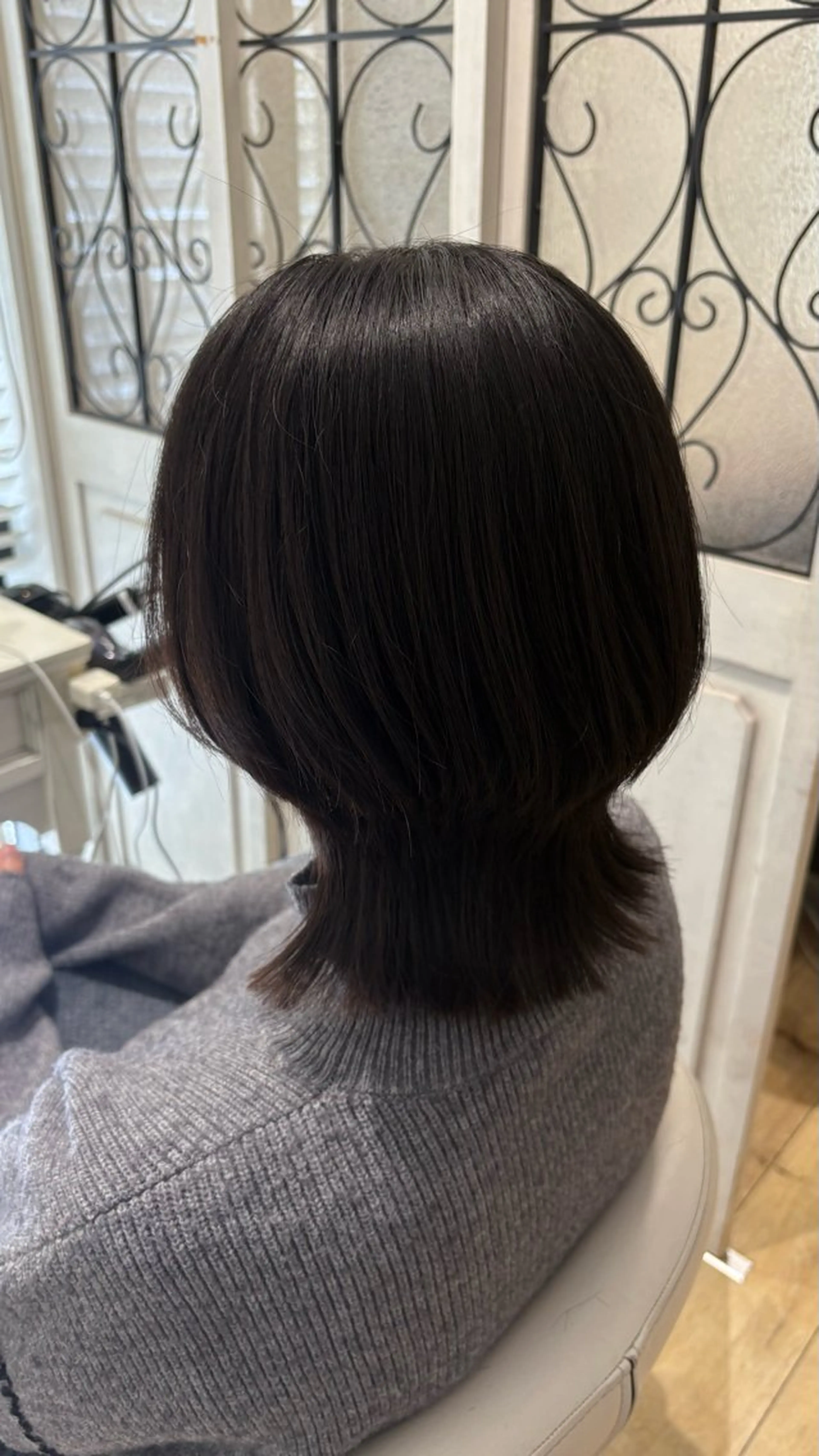 ミディアム カラー カット ヘアカラー 似合わせ 顔周りYUUGAのヘアスタイル