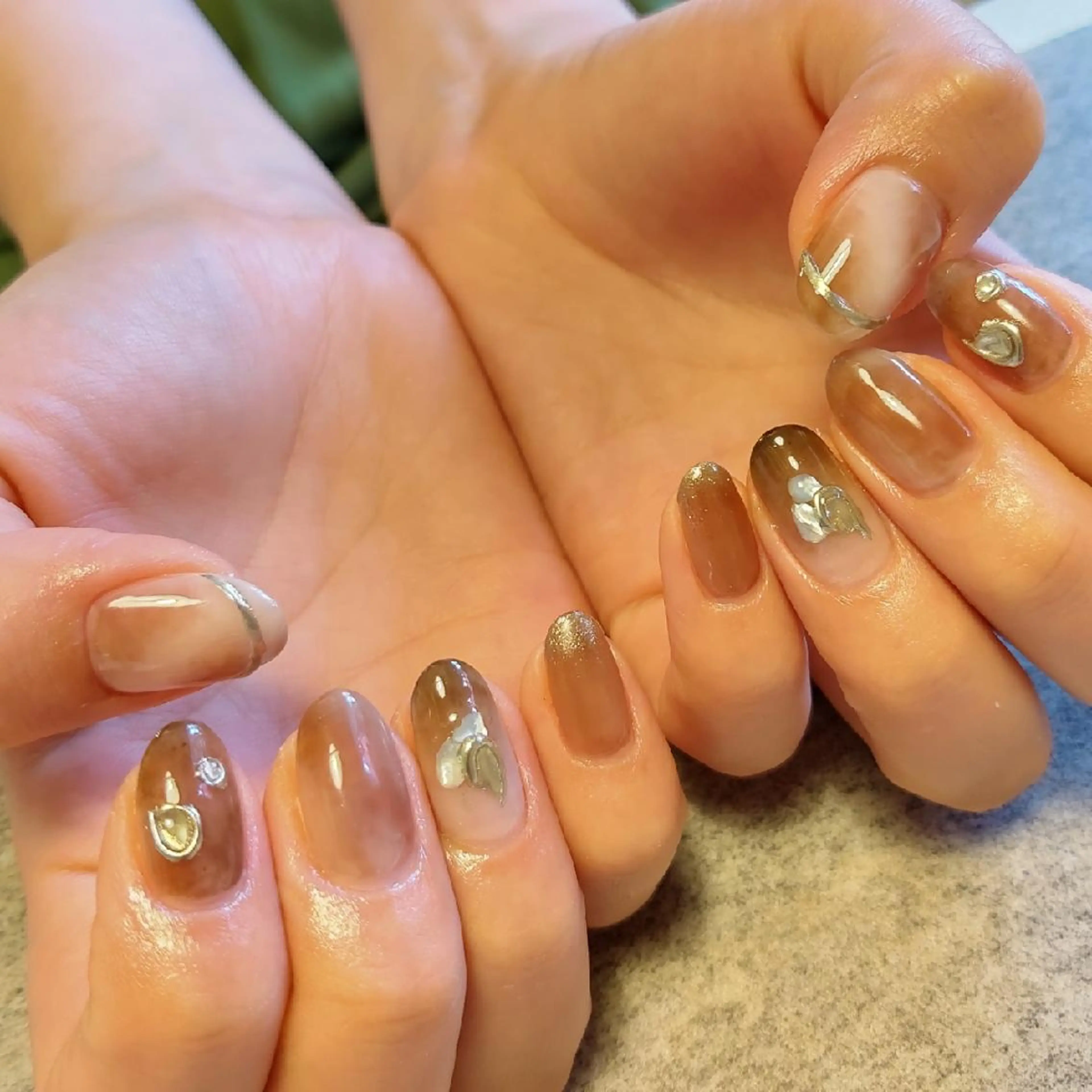 ネイル ニュアンスネイル ジェヌインネイル 河内のネイルデザイン