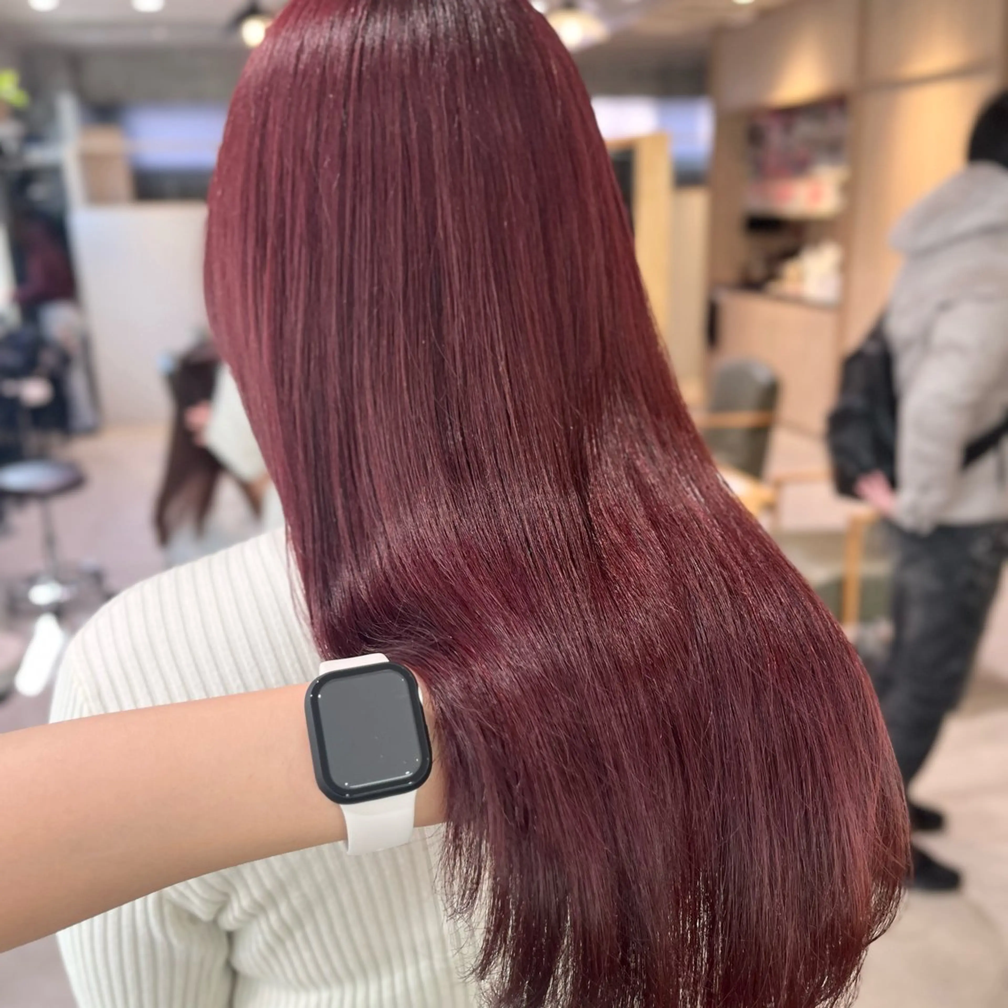 セミロング カラー ヘアカラー トリートメント オタク美容師🛍/ 酸性ストレート/艶髪のヘアスタイル