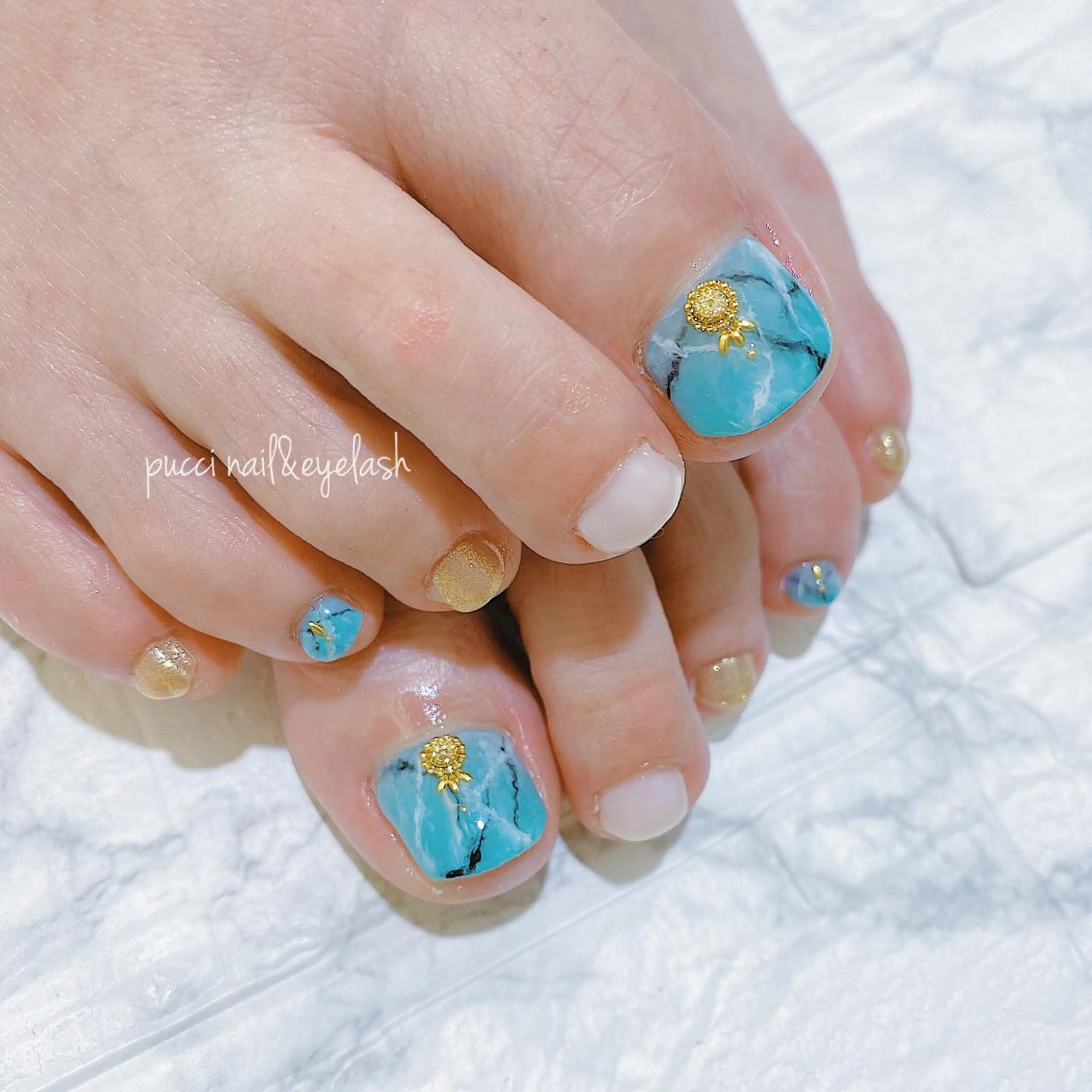 ネイル フットネイル kurogi nanakaのネイルデザイン